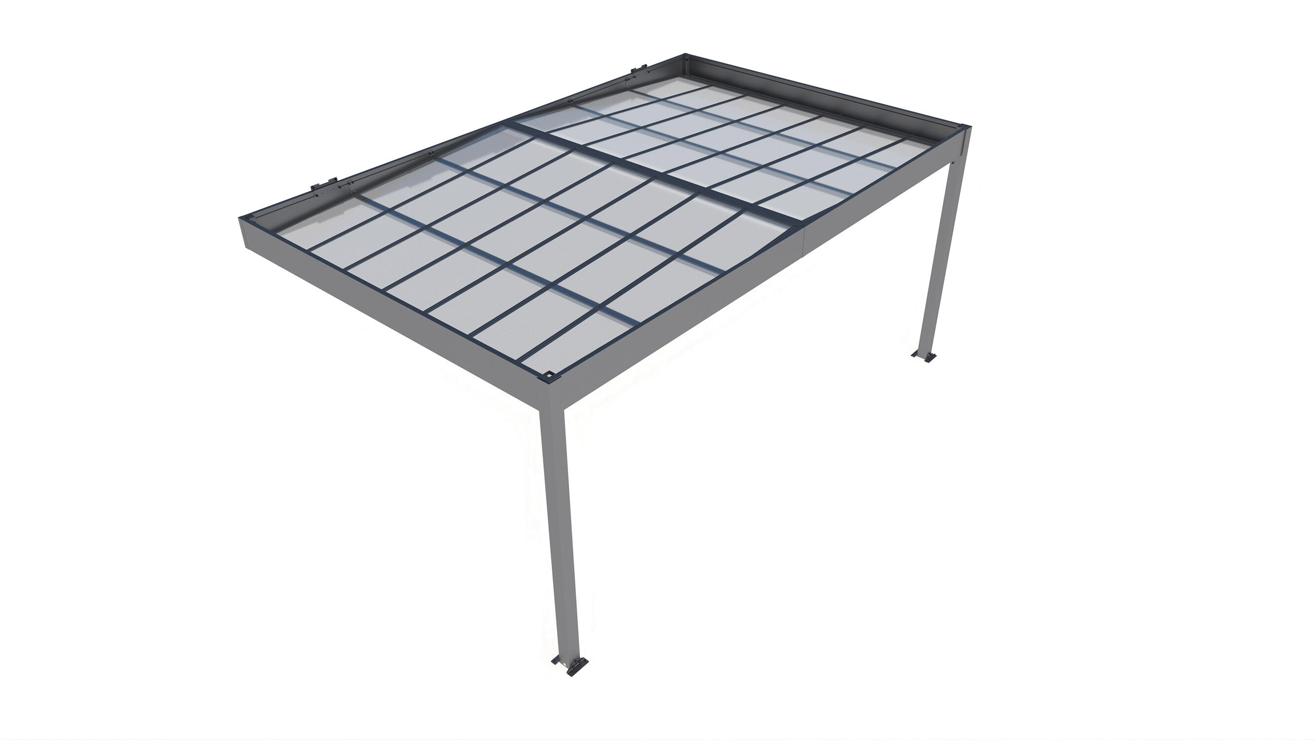 Carport aluminium TRIGANO 1 voiture, 15.65 m² - 5