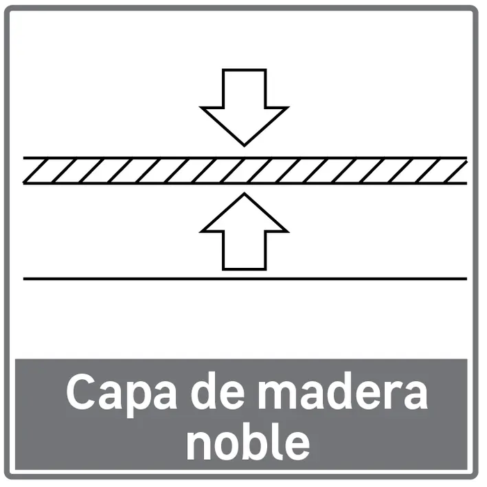 capa de madera noble