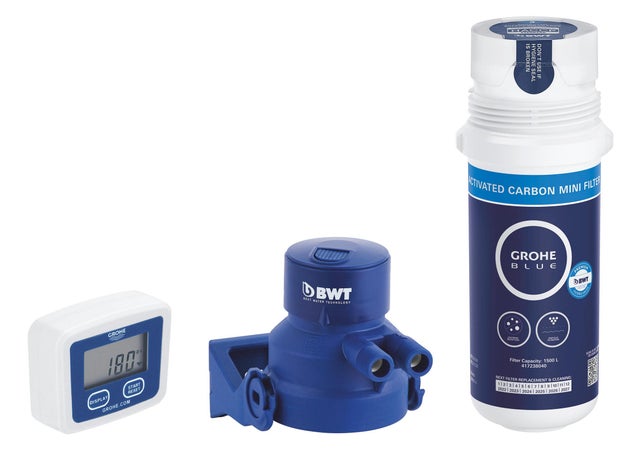 Cartuccia filtro acqua microfiltrazione GROHE + testata filtro e contagiorni