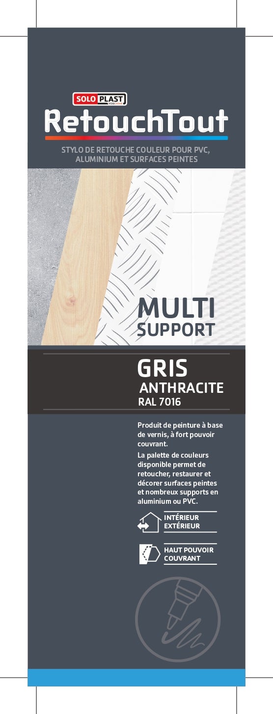 SD COLORS LF8J Peinture De Retouche De Peinture Pour Rayures Gris