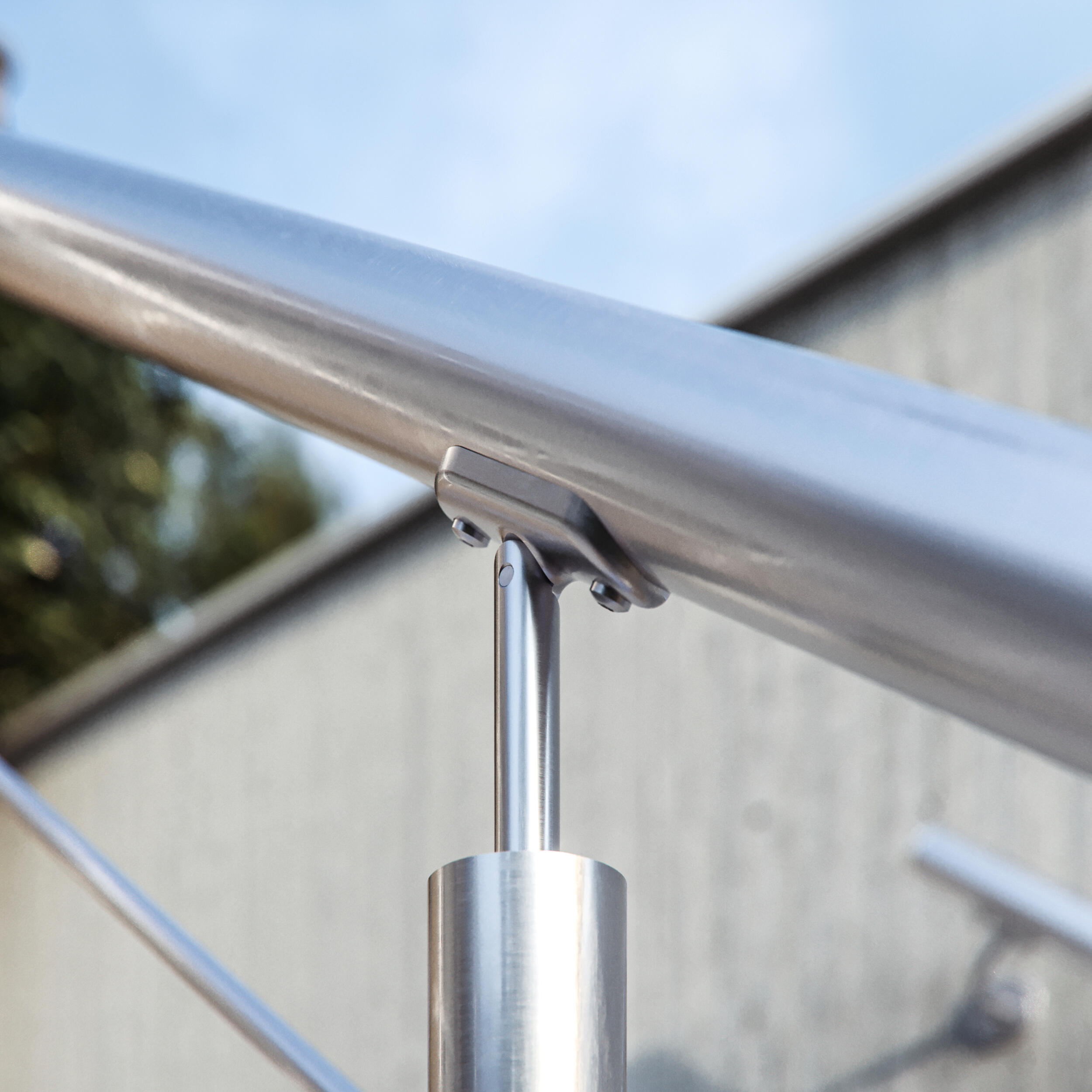 Balaustra in kit ARTENS in inox e inox 304 grigio L 200 cm - 9