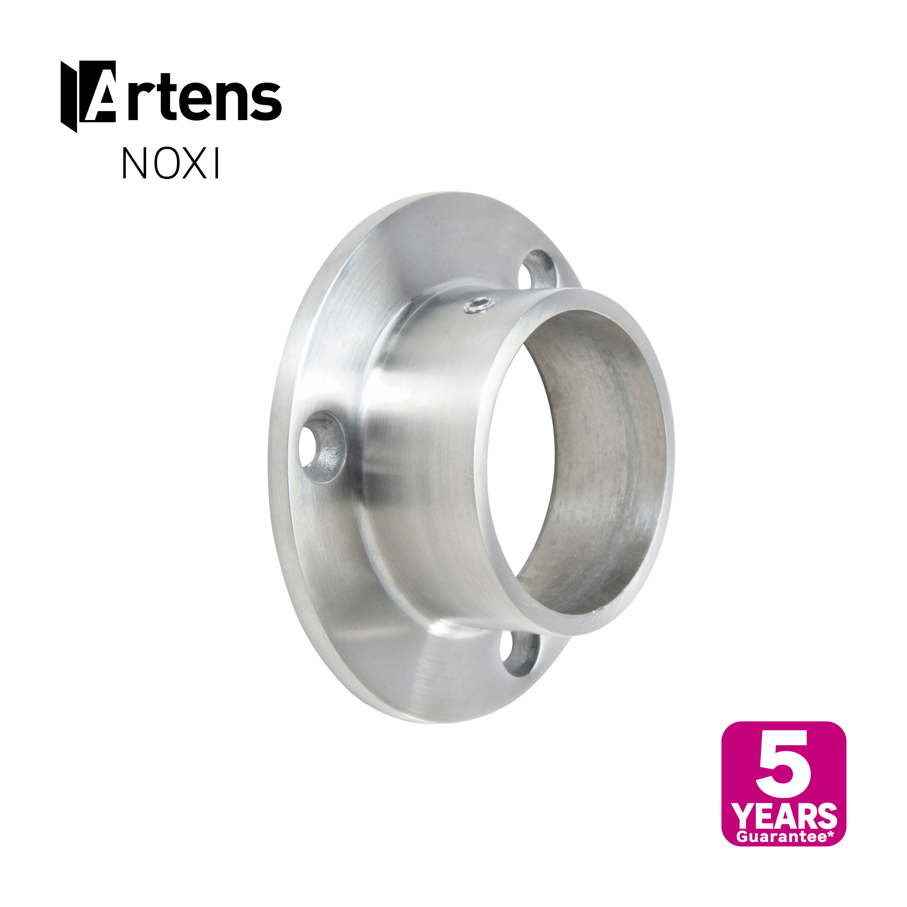 Soporte para barandilla artens de acero inoxidable color plata de 7.7cm de largo