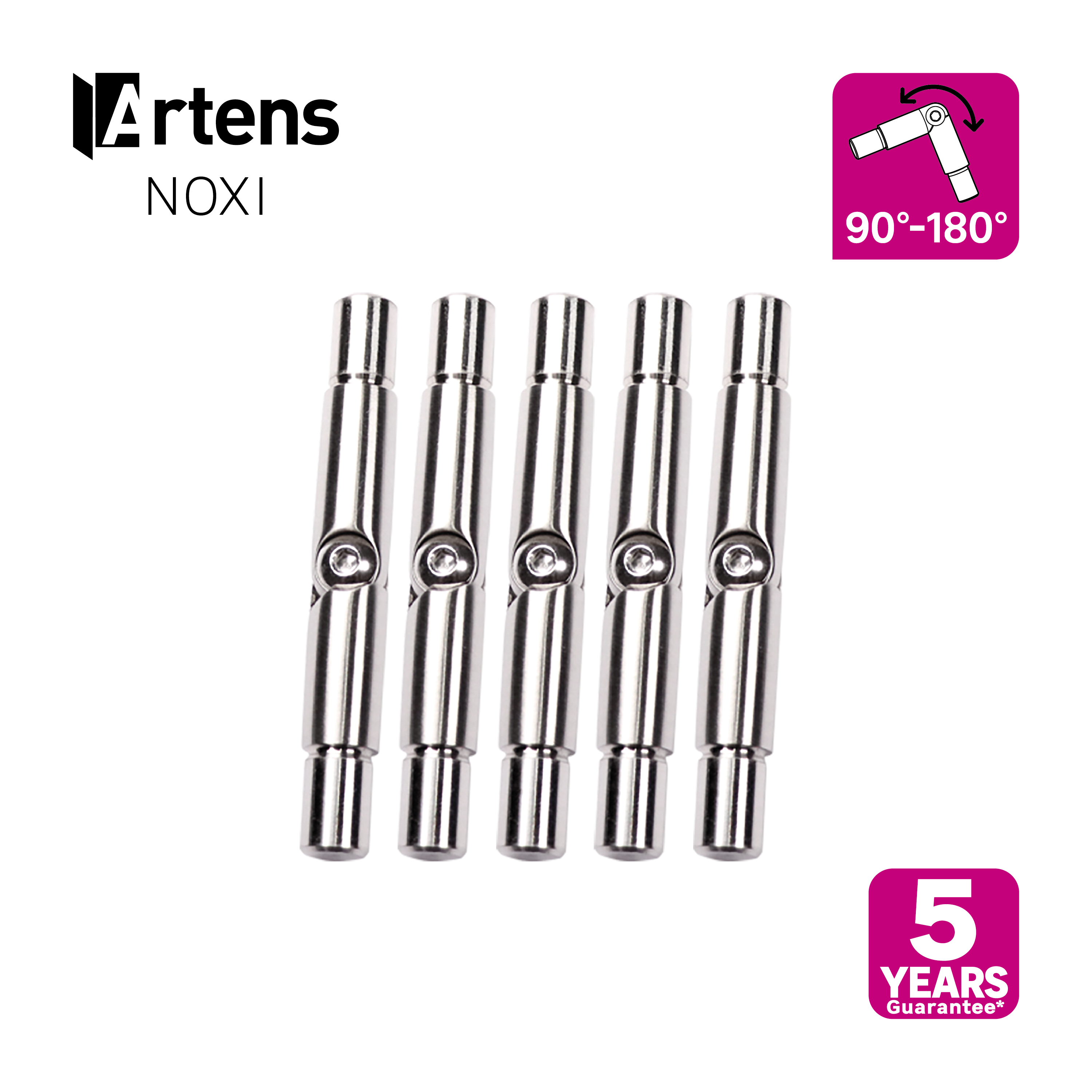 Unione Corrimano ARTENS in inox L 8.3 x H 1.2 cm - 2