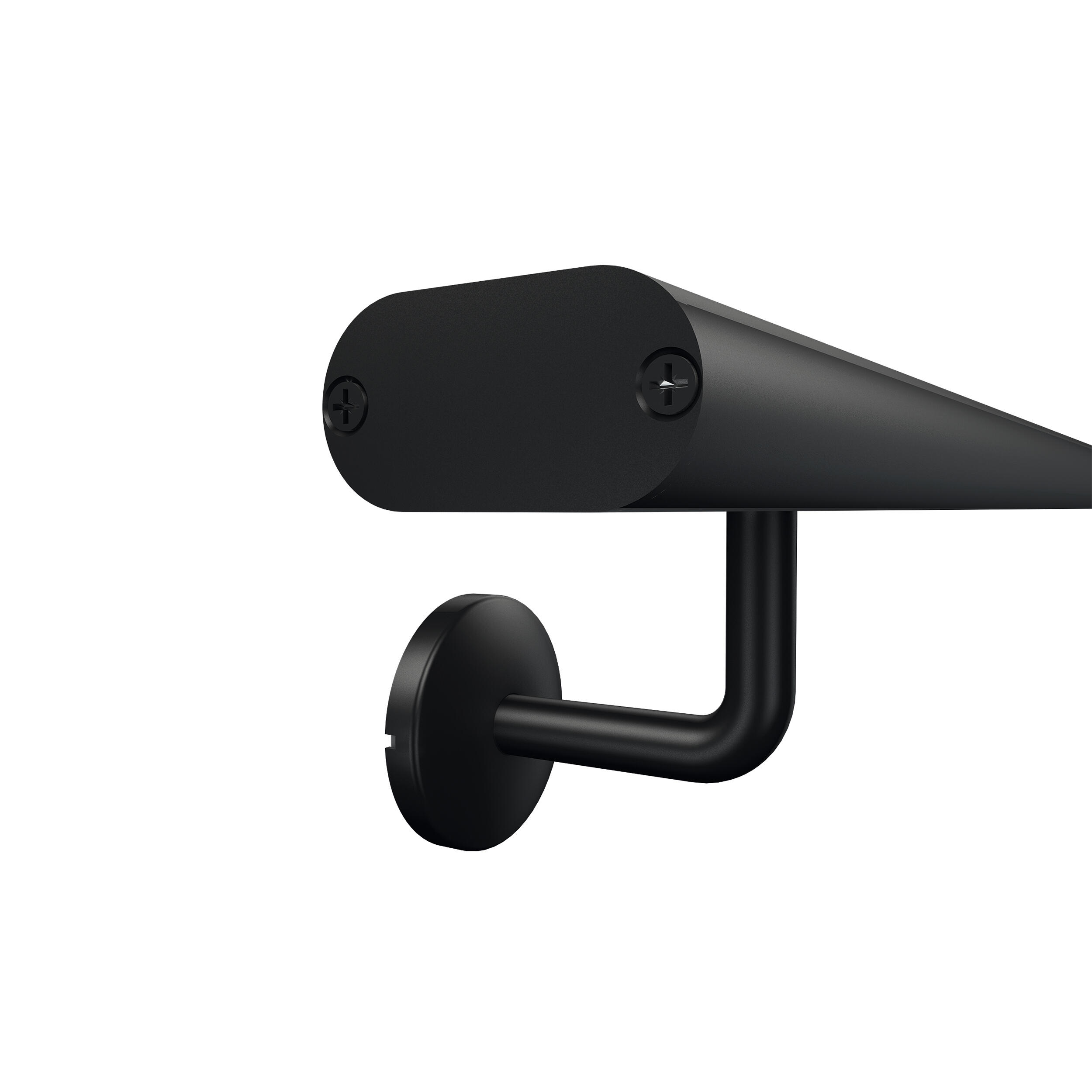 Kit pasamanos artens de aluminio en color negro de 200.6cm de longitud