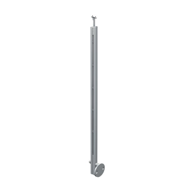 Balaustre de barandilla Artens de aluminio en color gris plata de 111cm de largo