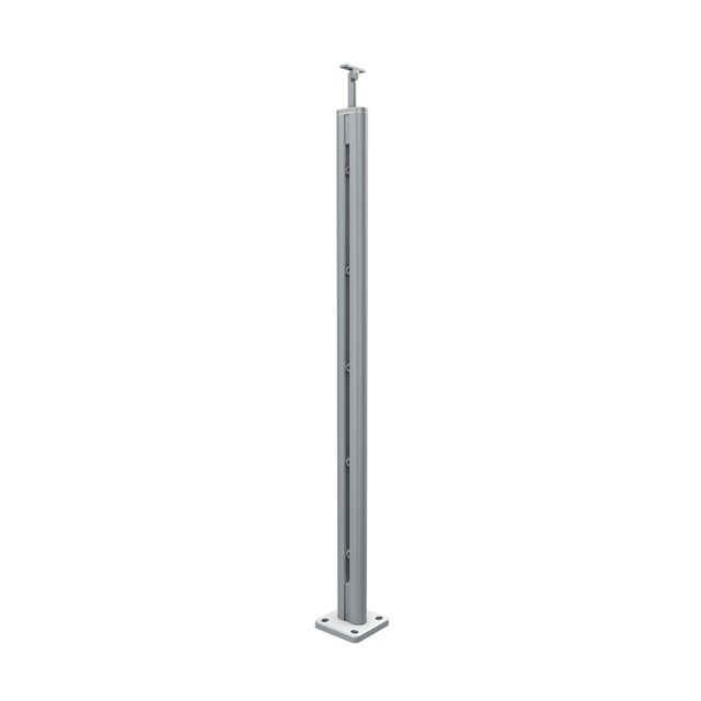 Balaustre de barandilla Artens de aluminio en color gris plata 98.1cm de largo