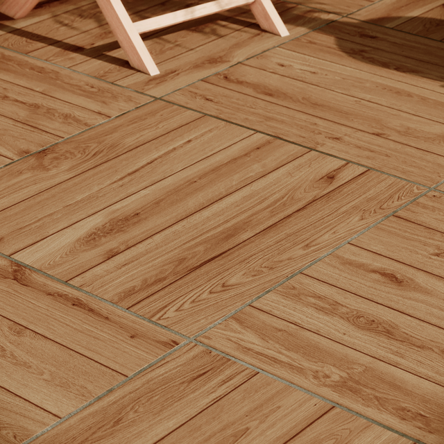 Carrelage sol extérieur effet bois marron Yanuka l.60.8 x L.60.8 cm ARTENS