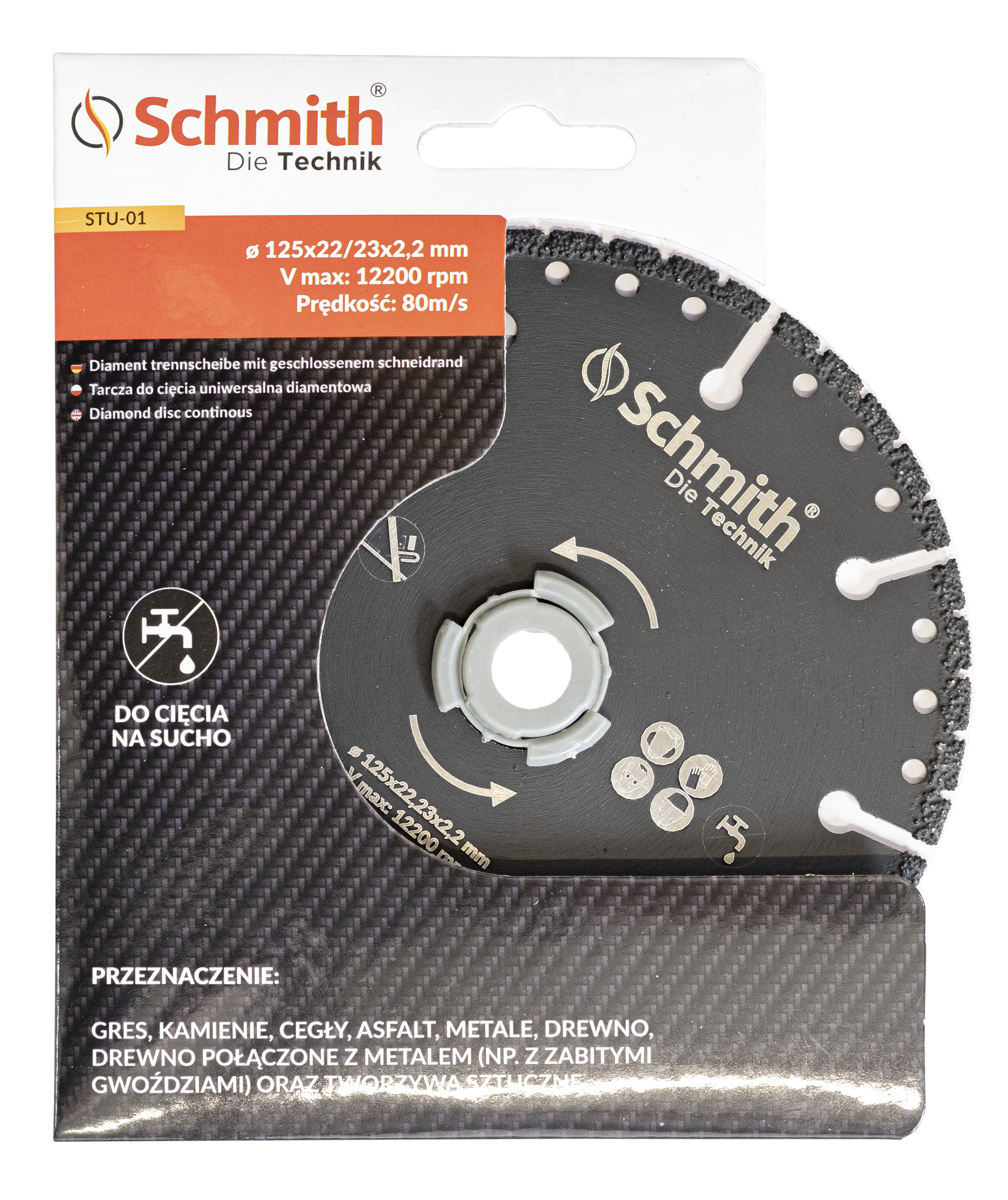 Tarcza diamentowa uniwersalna 125 x 22.2 mm - 2