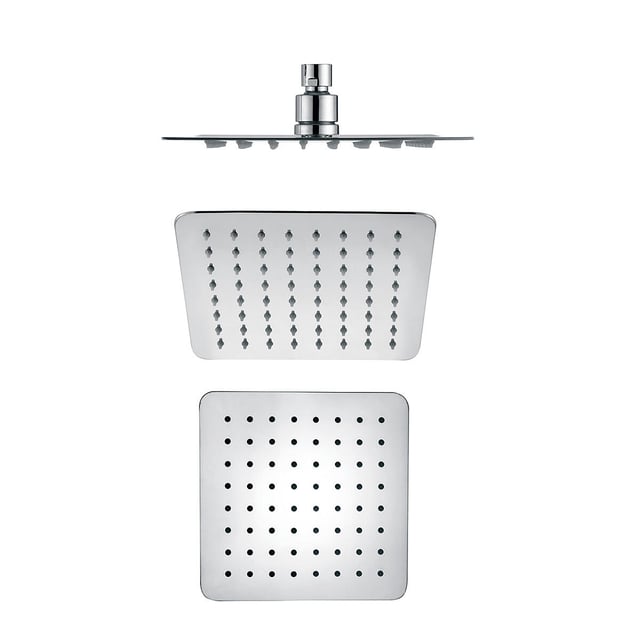 Helloshop26 - Soffione doccia quadrato con getto a pioggia