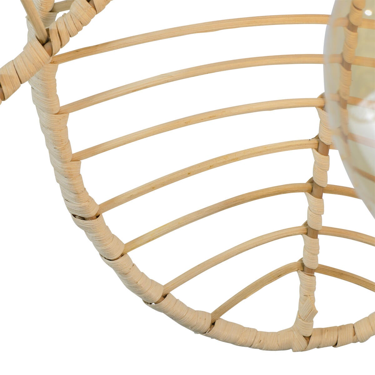 Suspension Ilys rotin, beige, Diam.45 cm, E27 - 4
