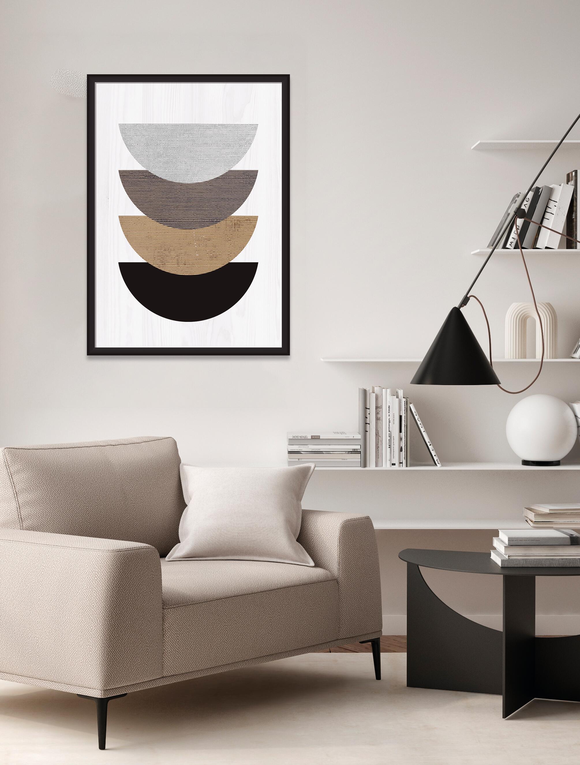 Quadro com moldura Deco Line Abstrato Berlim luas 50x70 cm - 2