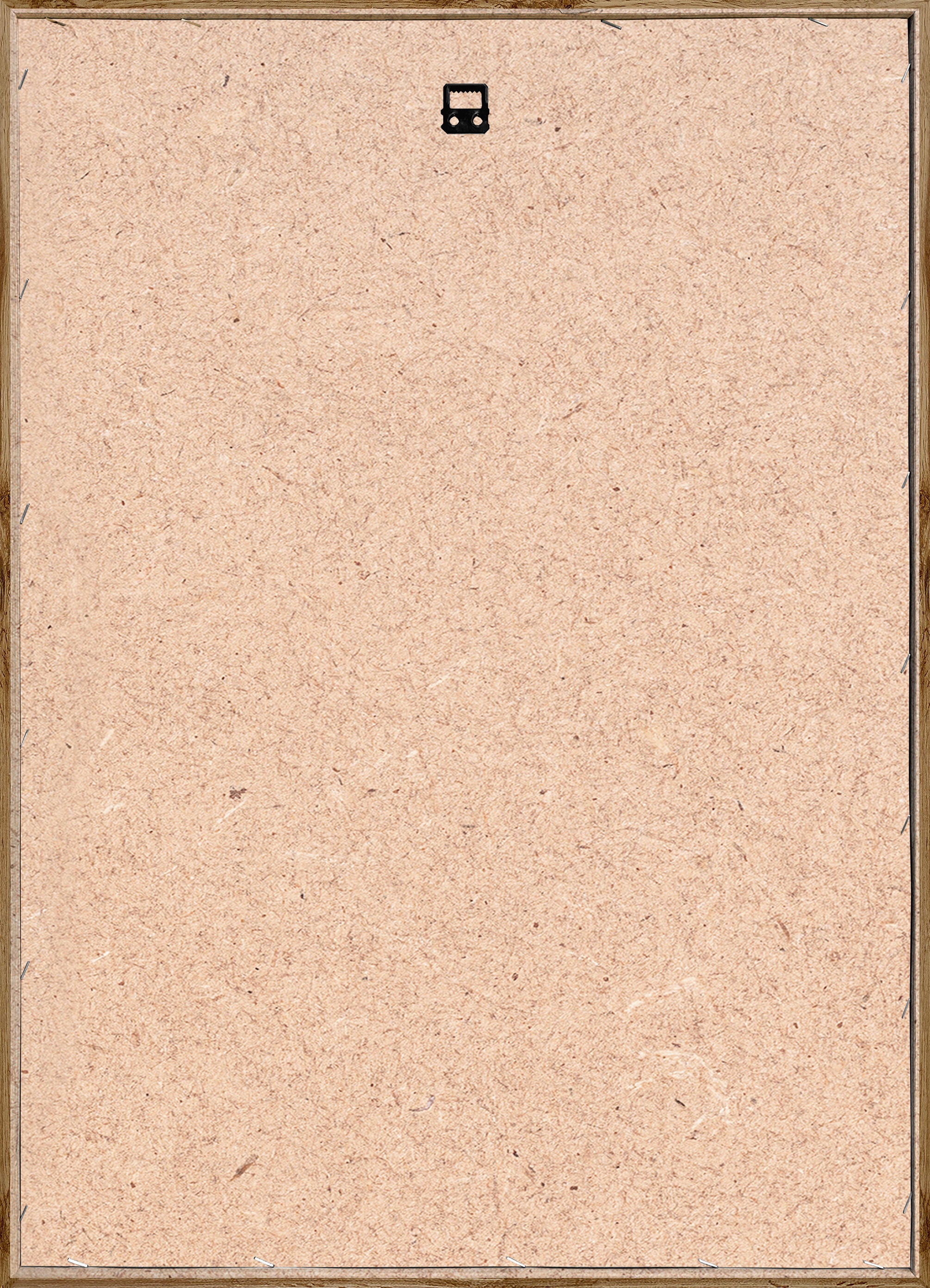 Cuadro pintura impresa enmarcada Naturaleza rectangular de 52 x 72 cm. MDF Hoja Alrgada multicolor. Marco color Haya - 5
