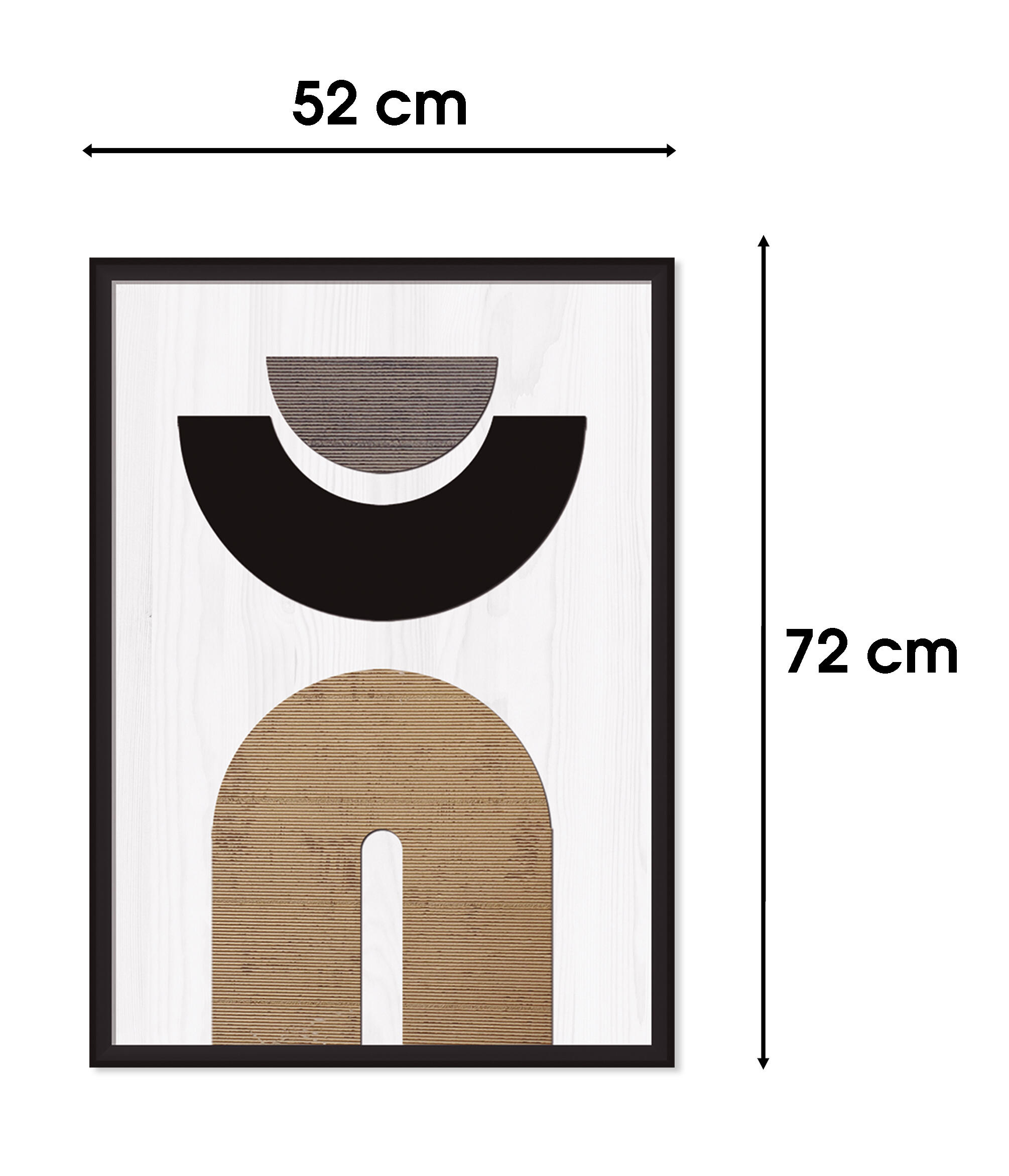 Cuadro con marco Geometrico 52 cm x 72 cm - 3
