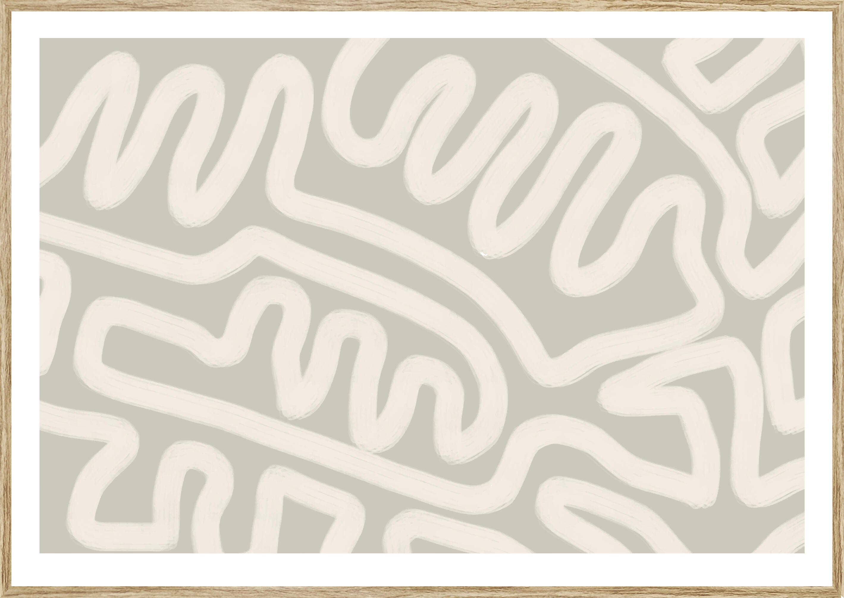 Tapa contador decorativa cotton print gris 35x50 cm