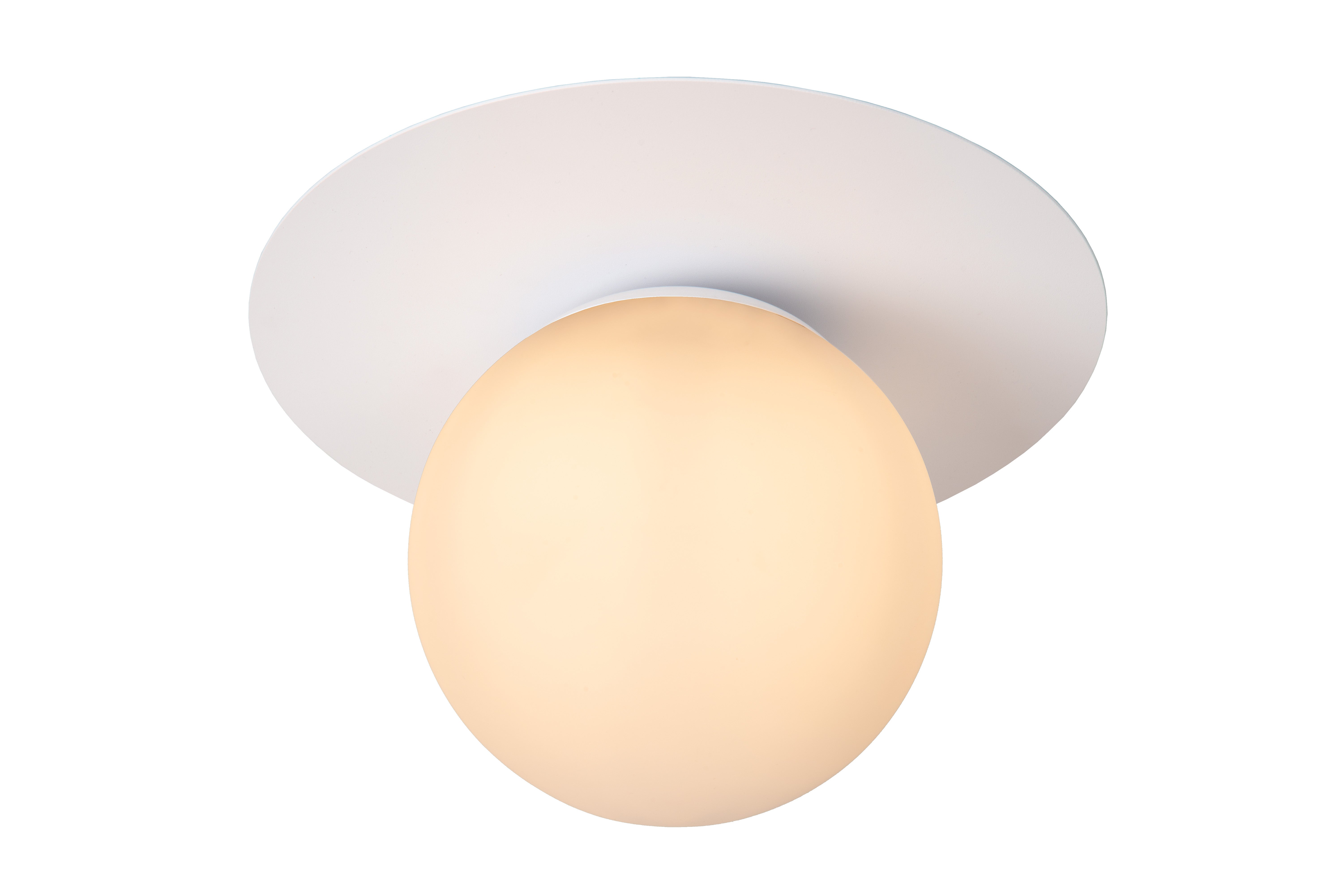 Plafonnier, blanc, 1 x E27, LUCIDE Tricia D.25 cm - 4