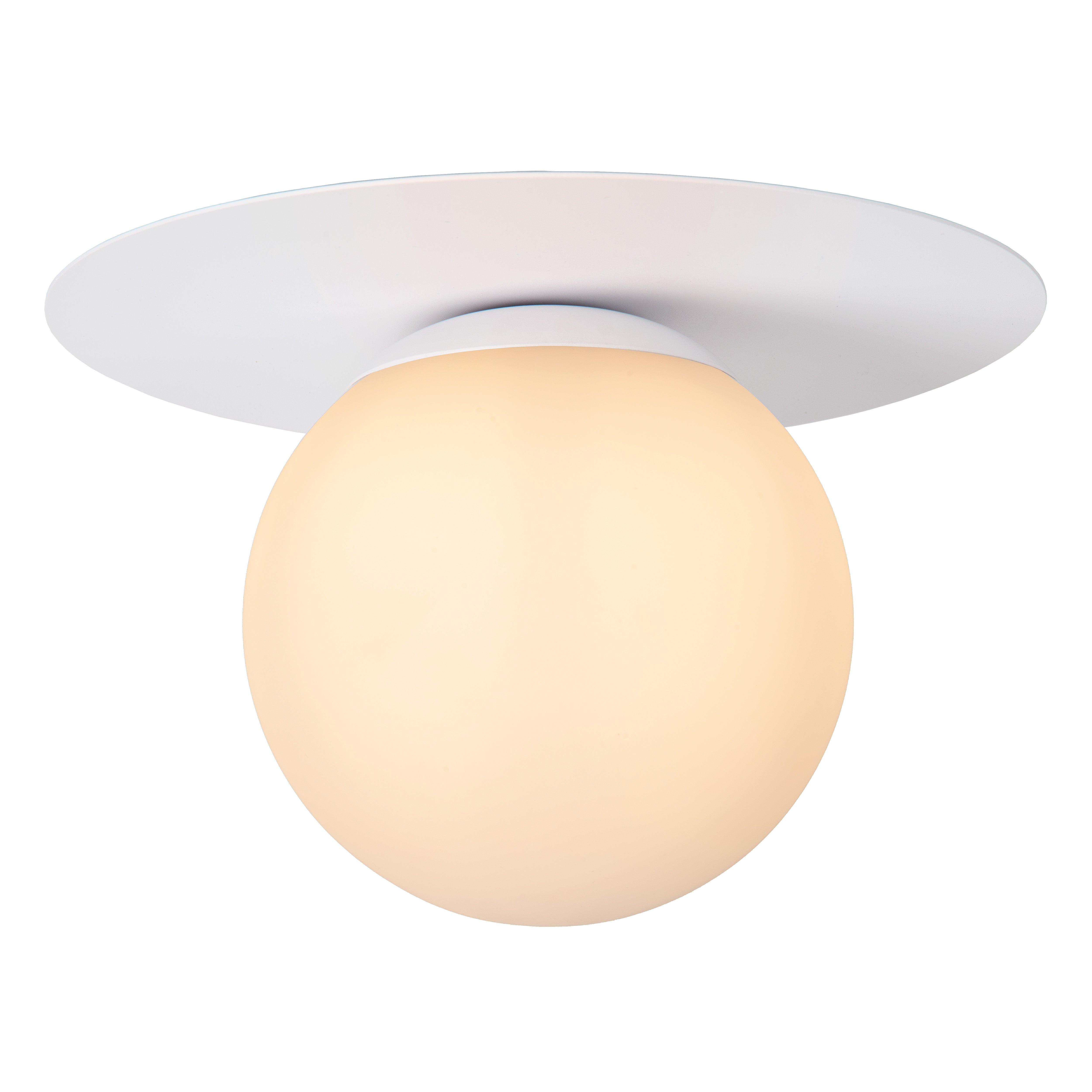 Plafonnier, blanc, 1 x E27, LUCIDE Tricia D.25 cm - 5