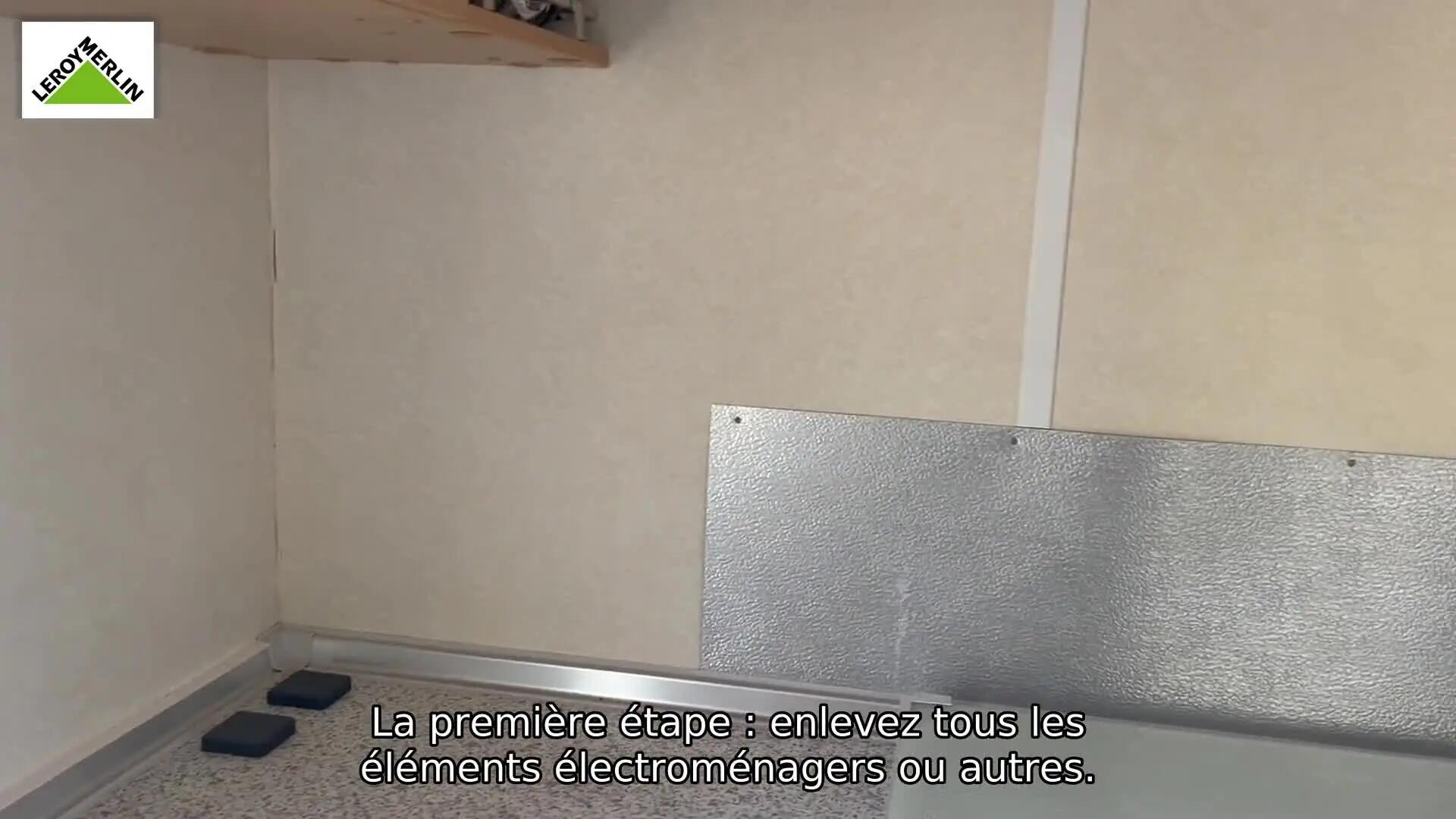 Crédence stratifié Effet cabane L.120.4 x H.30 cm, Ep.9 mm - 12