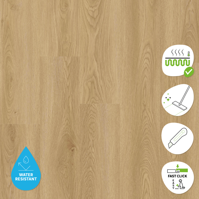 Pavimento vinílico SPC click flutuante Invarell forte Artens 4 mm BL000