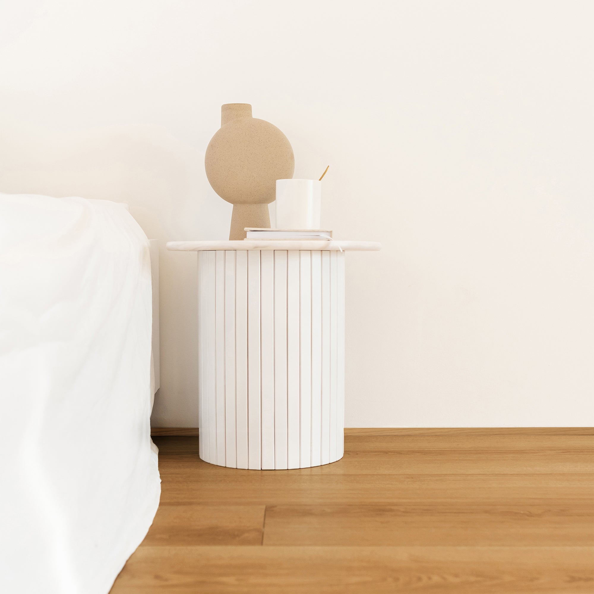 Quart-de-rond mdf, plaqué chêne blond, H. 1.4 x L. 2.4 m, Ep.14 mm ARTENS - 3