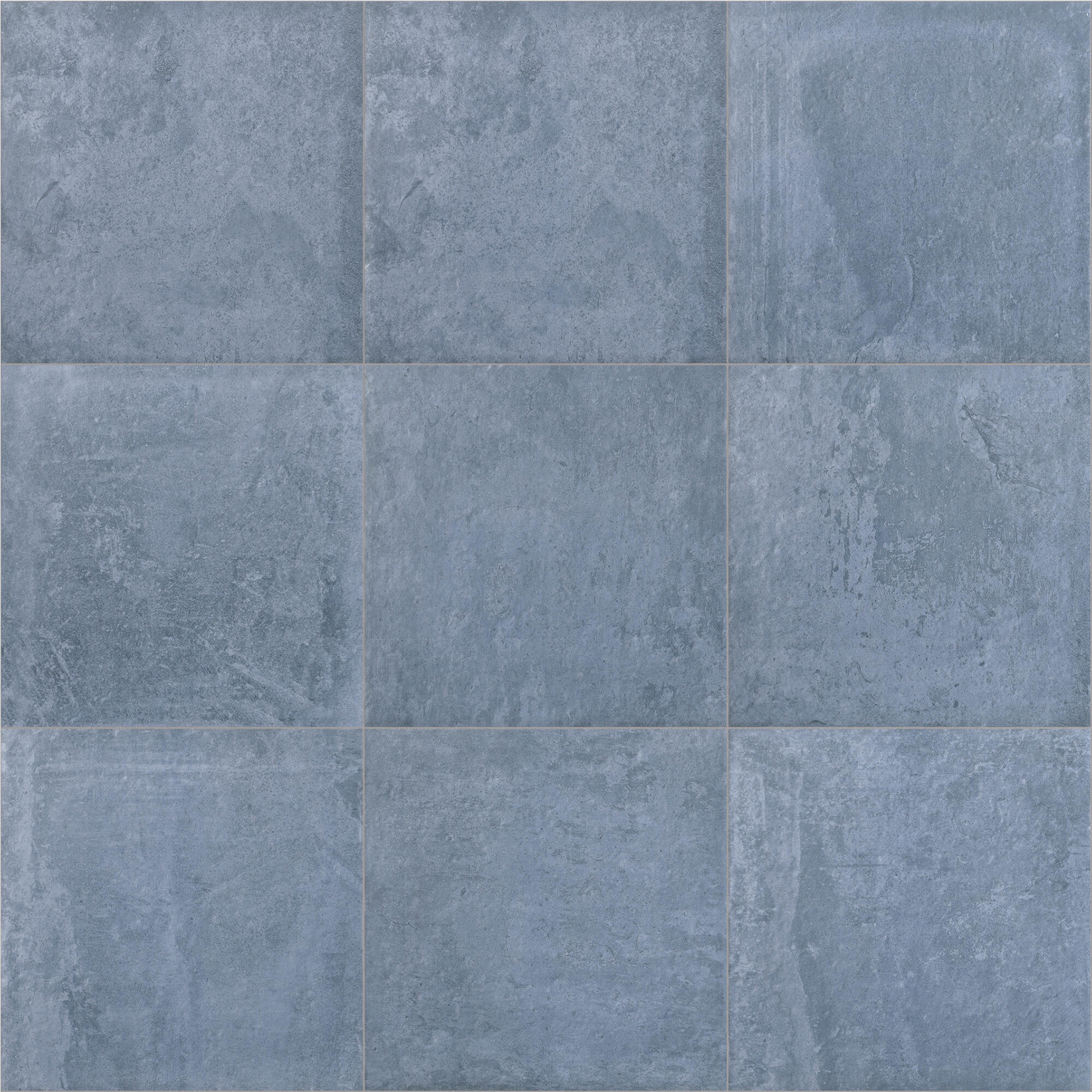 Suelo/azulejo porcelánico carino efecto cemento azul 20x20 cm c2