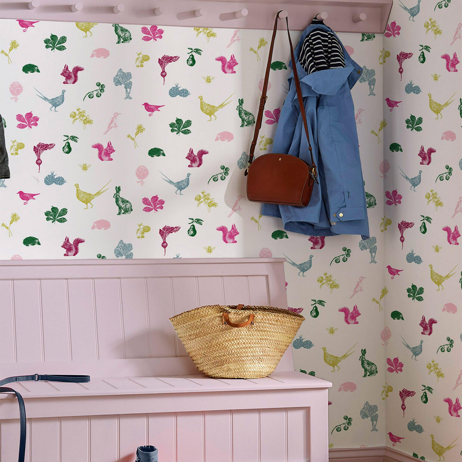 Papier peint intissé Joules etched woodland multicolore | Leroy Merlin