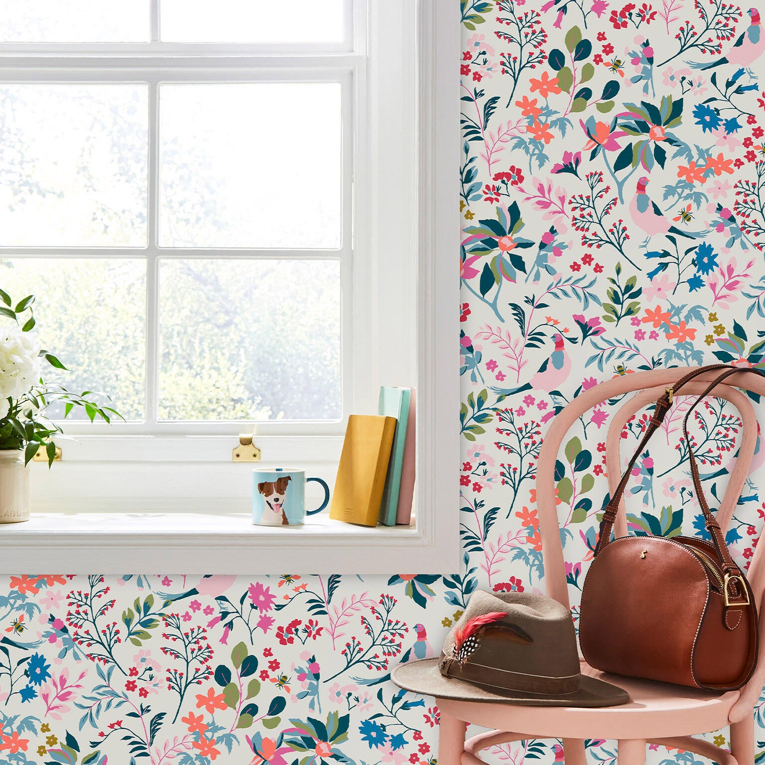 Papier peint intissé Joules fields edge multicolore | Leroy Merlin