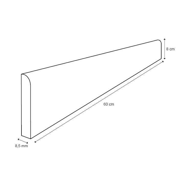Lot de 4 plinthes Wakefield, l. 8 x L. 60 cm, Ep.8.5 mm - 2