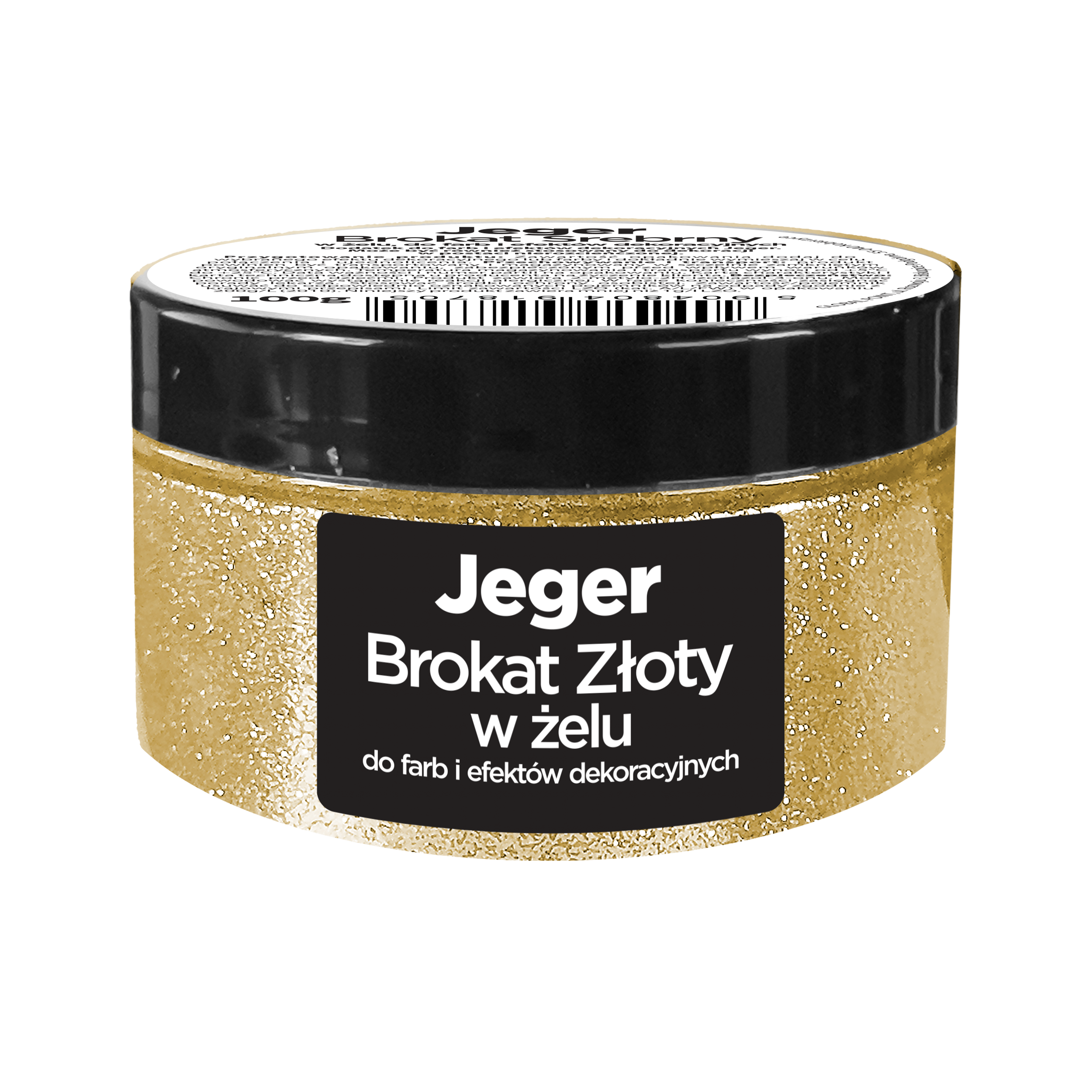 Brokat w żelu złoty 0.1 l Jeger