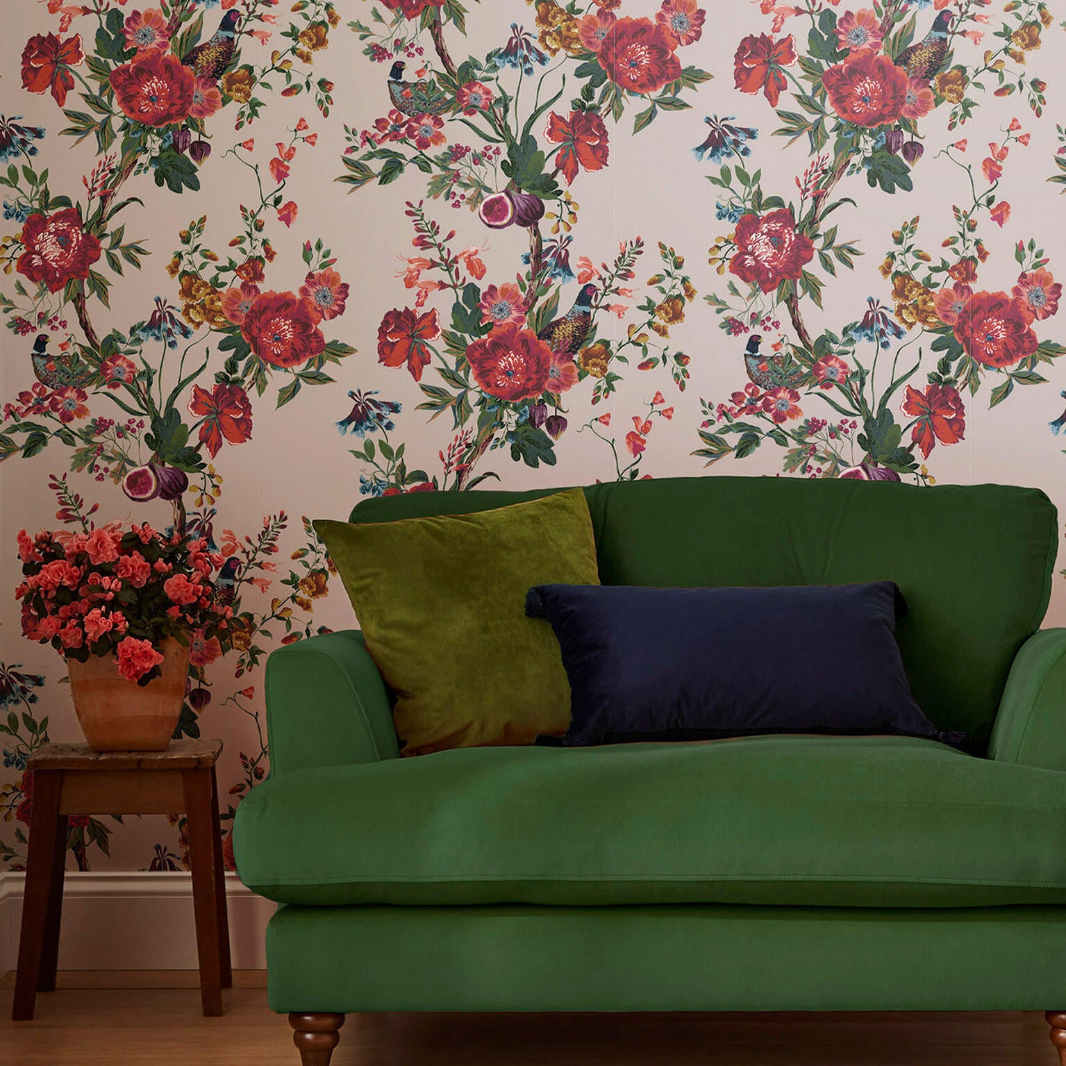 Papier peint intissé Joules chinoiserie multicolore | Leroy Merlin