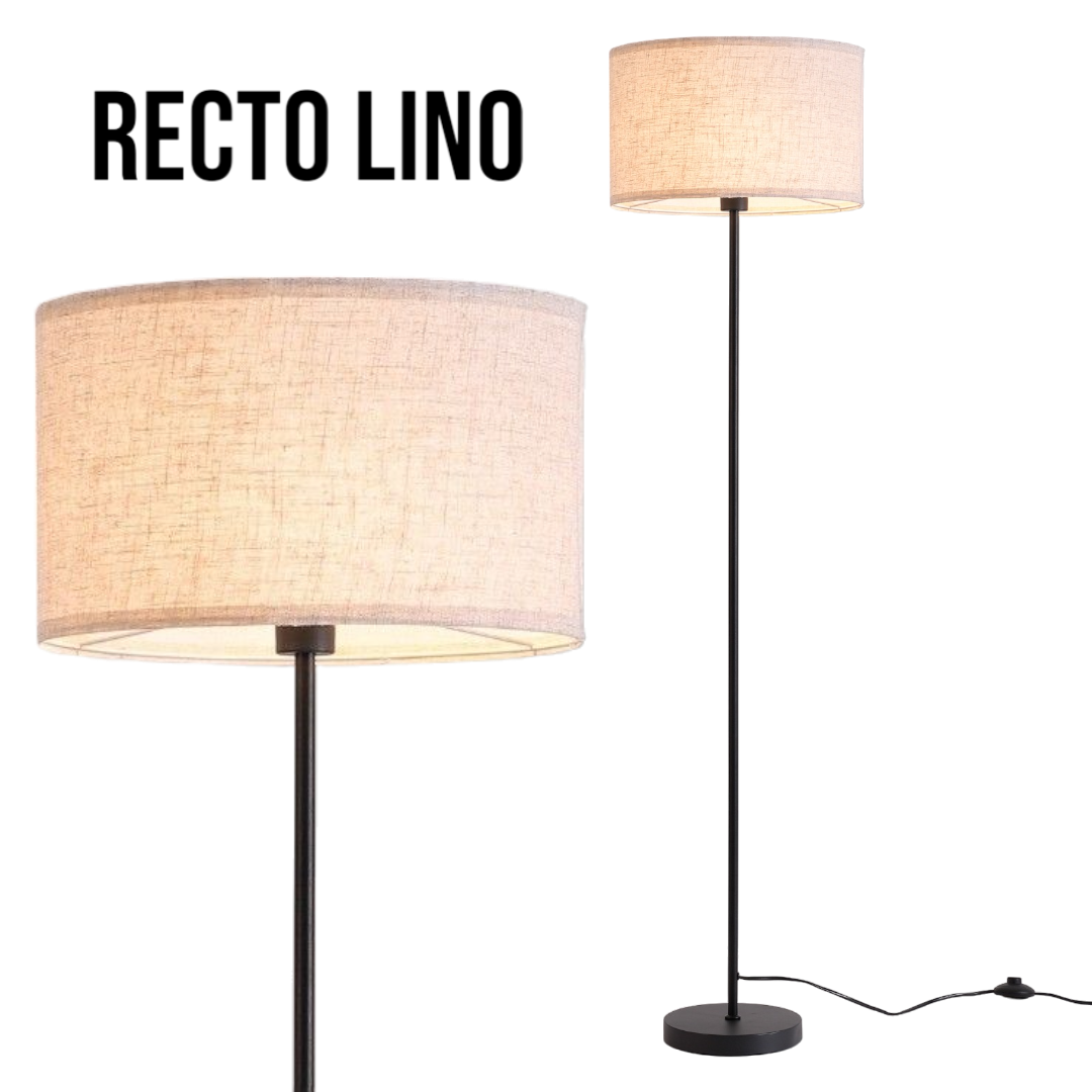 Lámpara de pie Lino E27 38 cm - 9