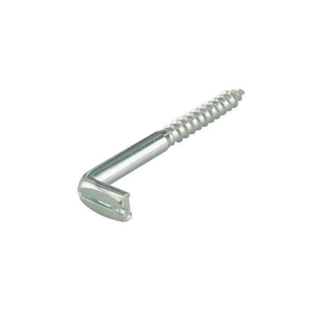 Alcayata roscada acero cincado 30 x 5,2 x 16mm ranurada