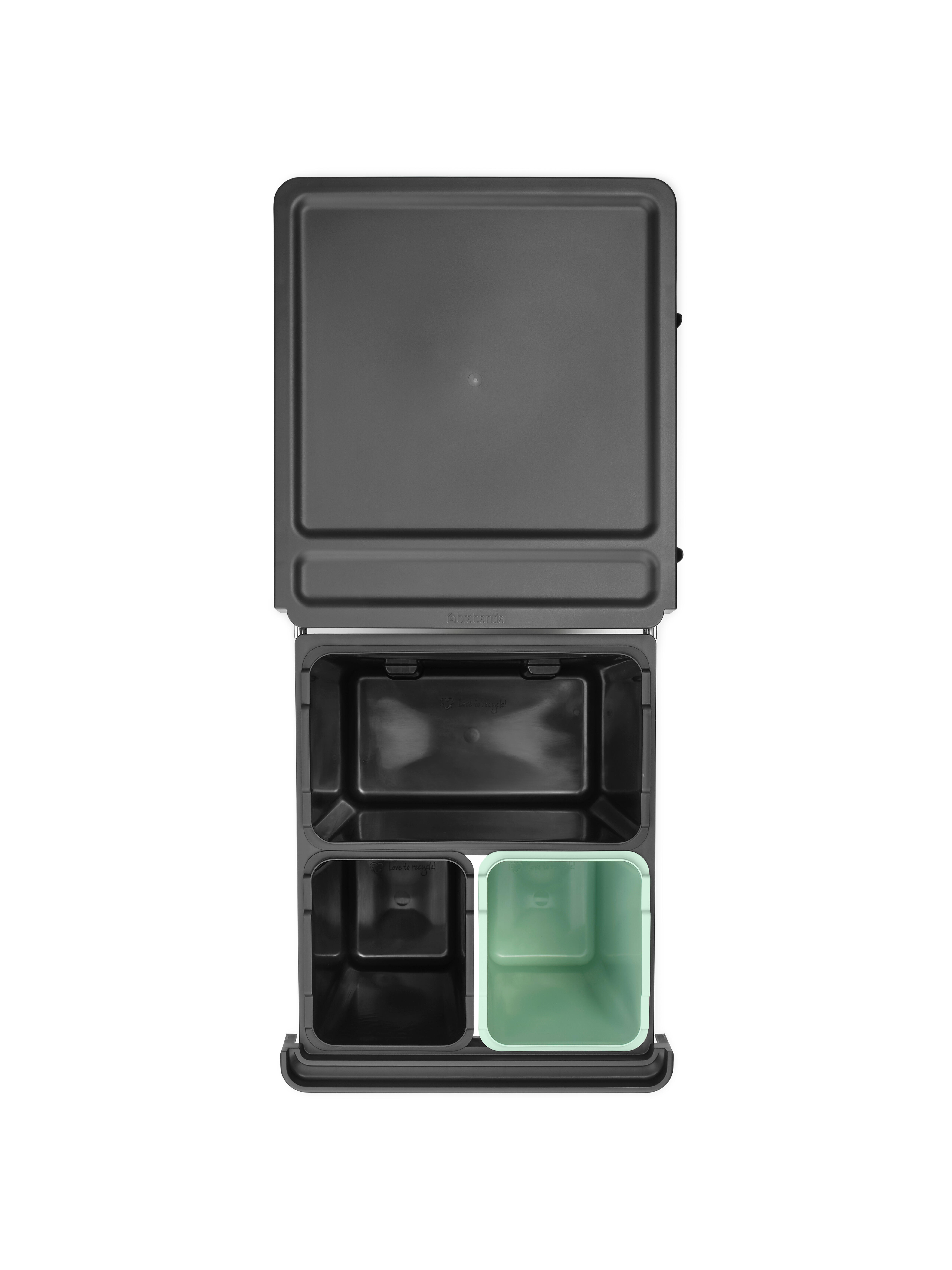 Poubelle coulissante de cuisine 20+10+10L BRABANTIA Sort&go gris - 7