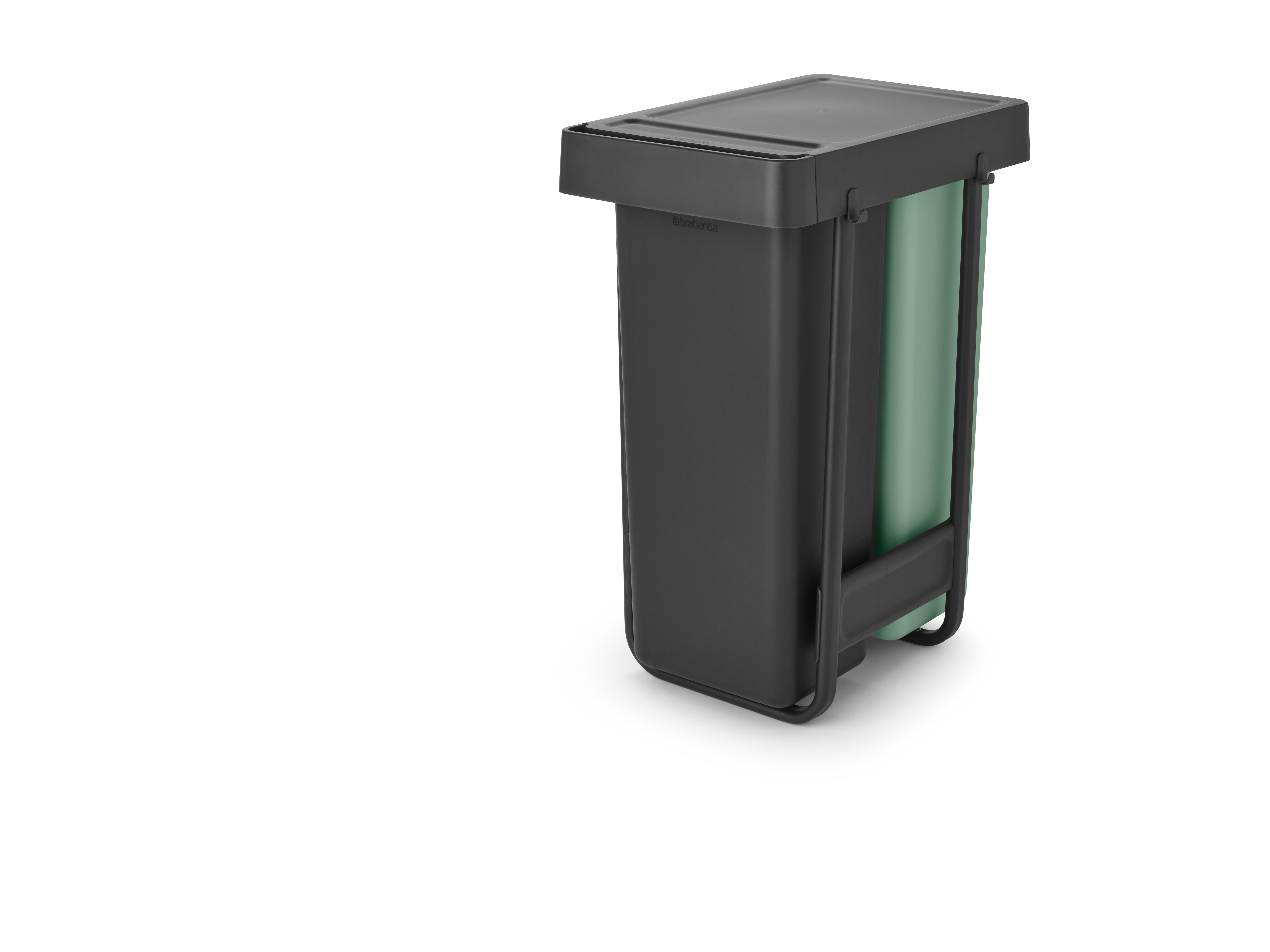 Poubelle coulissante de cuisine 30+30L BRABANTIA Sort&go gris - 8