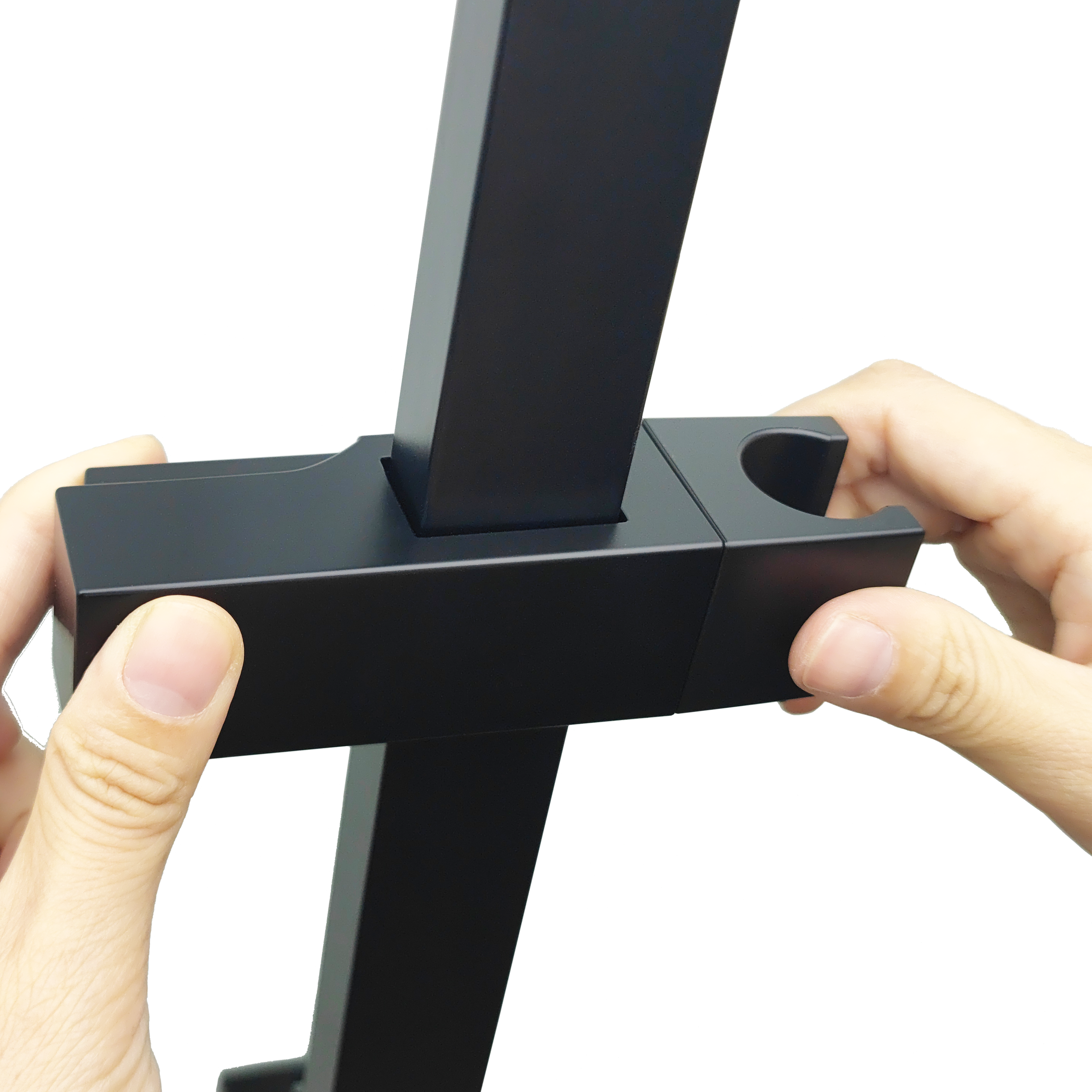 Alcachofa de ducha + flexo + barra SENSEA  negro con 1 función - 8