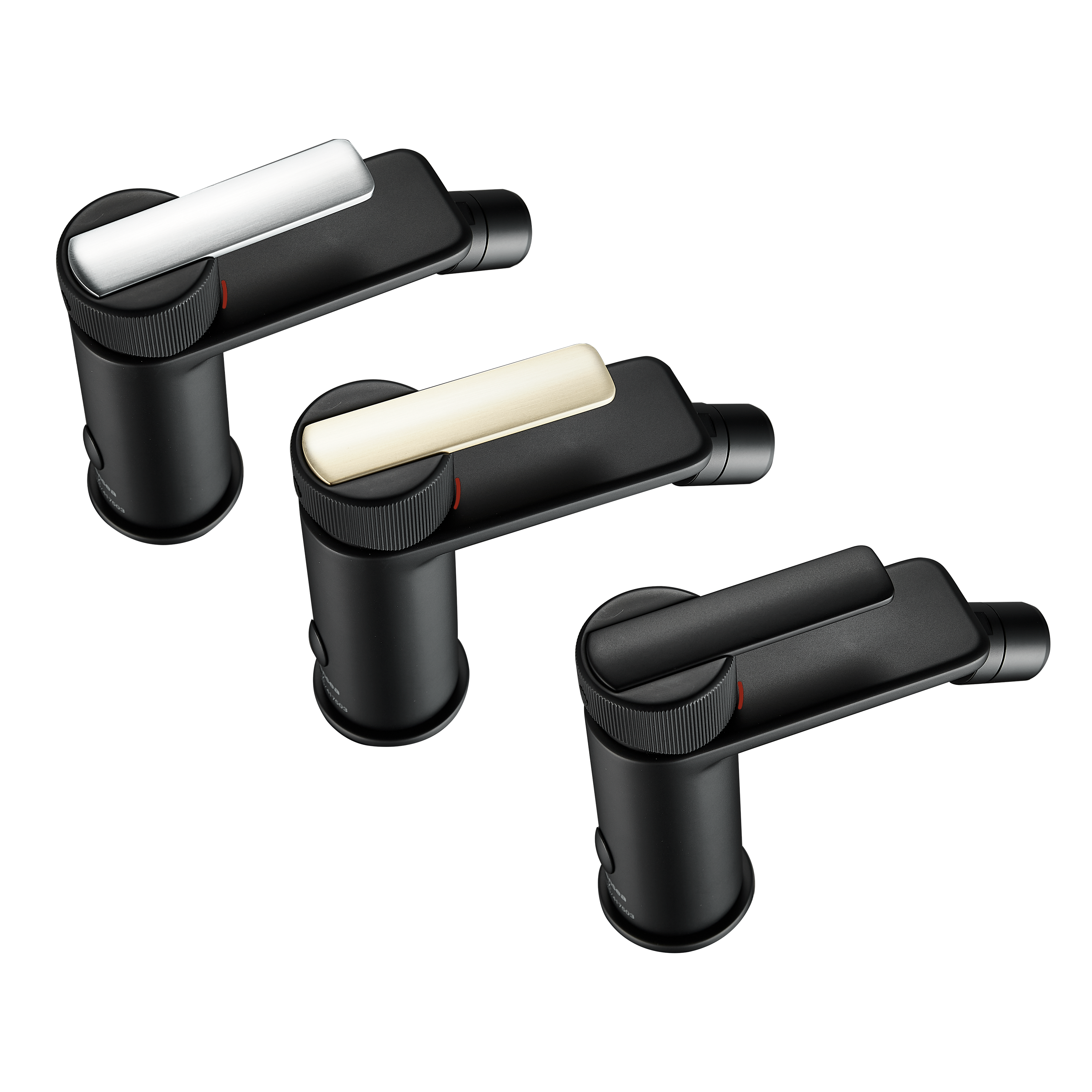 Grifo monomando de bidé SENSEA Neo negro mate. Apertura en frío. Antical. Latón - 4