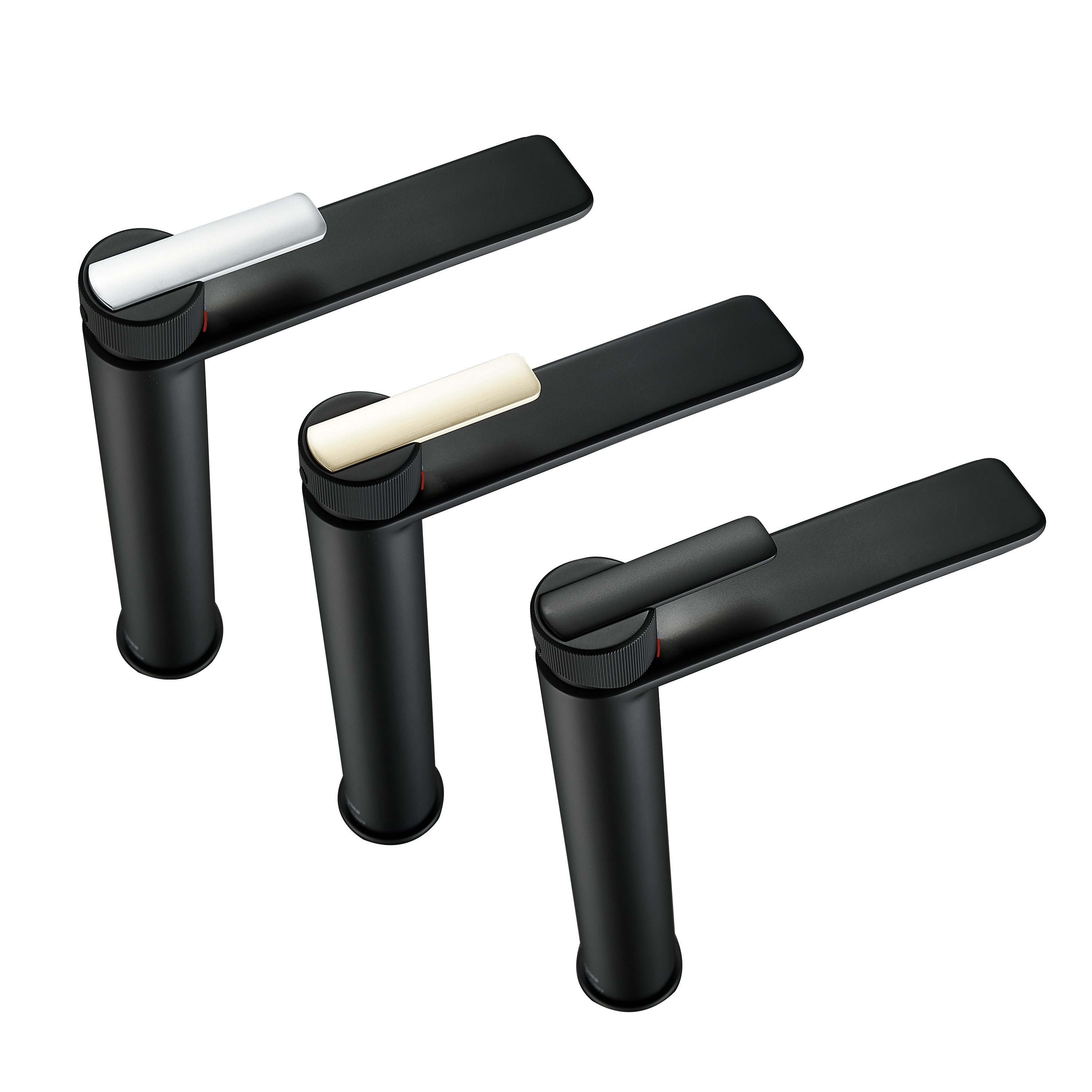 Torneira de lavatório cano alto preto Sensea Neo - 12