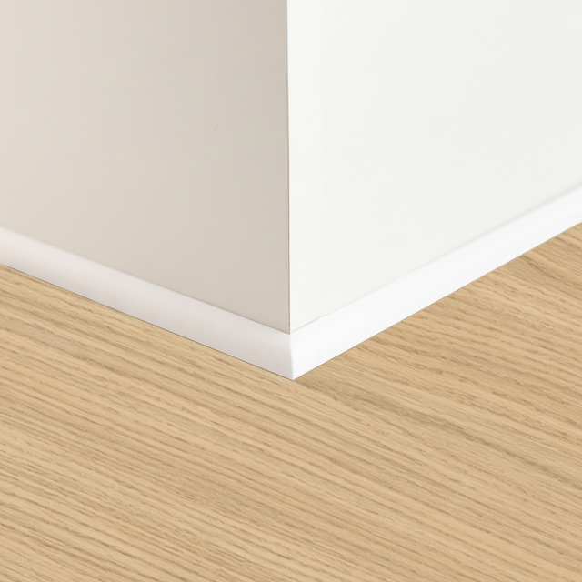 Quart-de-rond mdf, blanc, H. 1.2, Ep.12 mm ARTENS