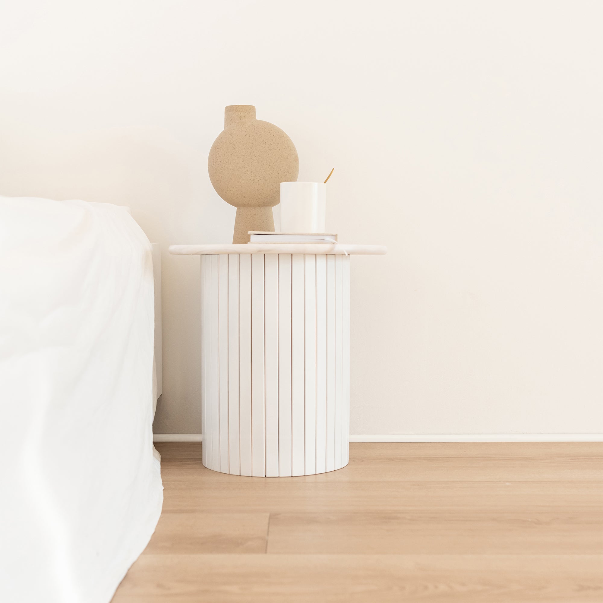 Quart-de-rond mdf, blanc, H. 1.2, Ep.12 mm ARTENS - 3