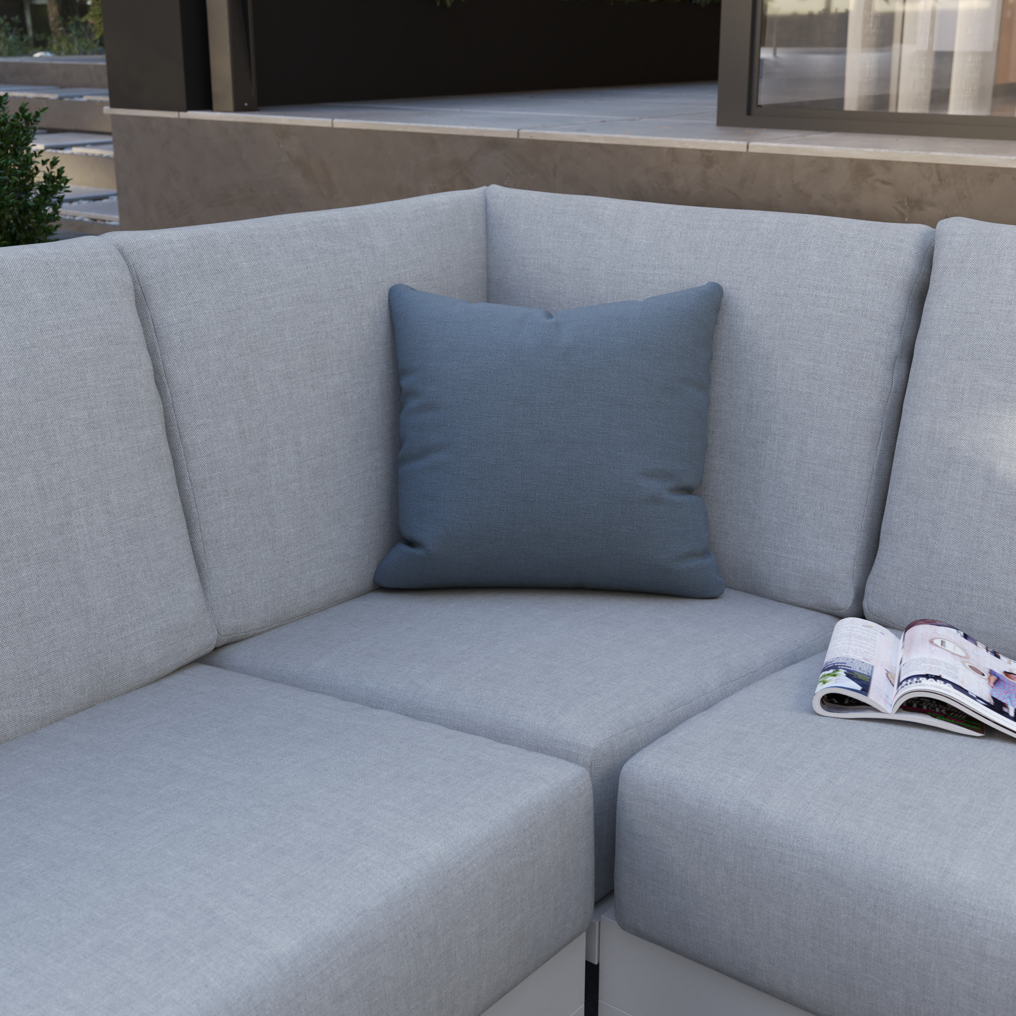 Elément d'angle en aluminium blanc Athena NATERIAL - 8