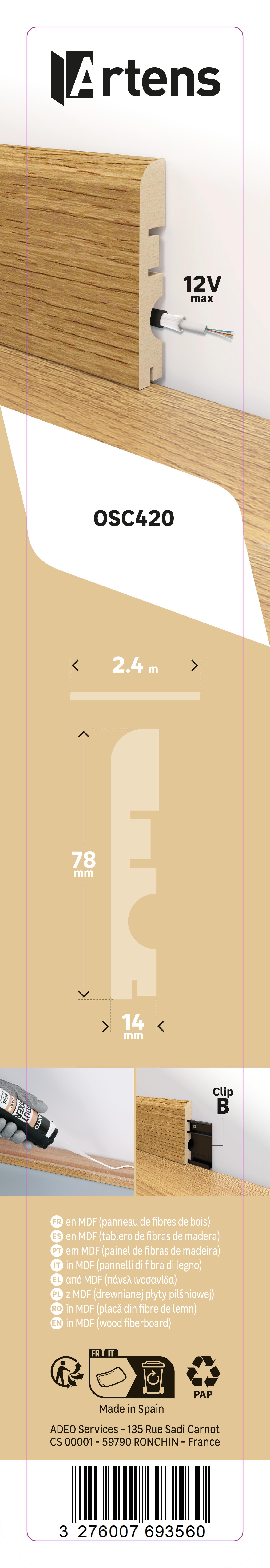 Rodapé Artens 14X78X2400MM OSC420 - 6