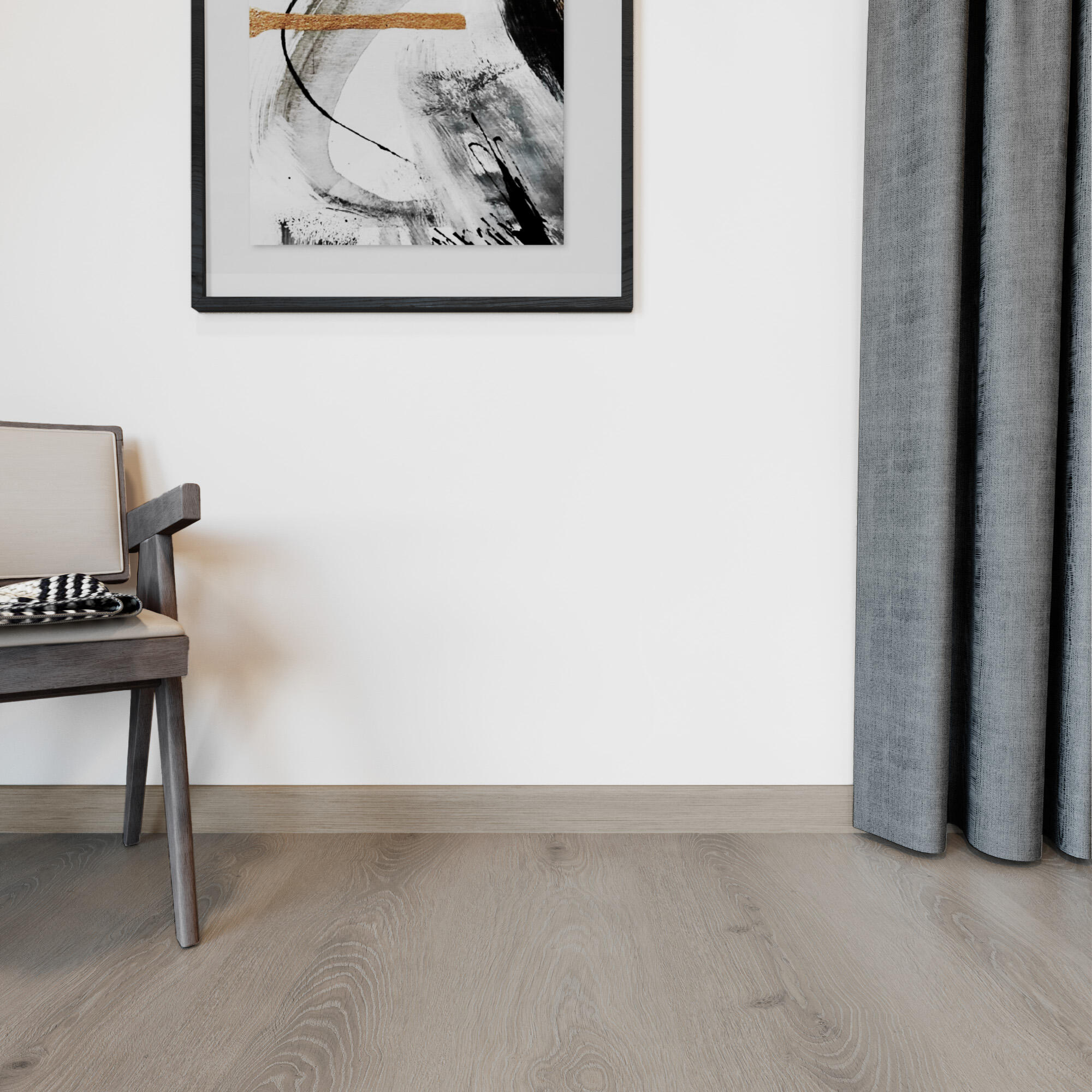 Rodapé MDF castanho semi mate 14x78x2400 mm Artens GR116 - 3