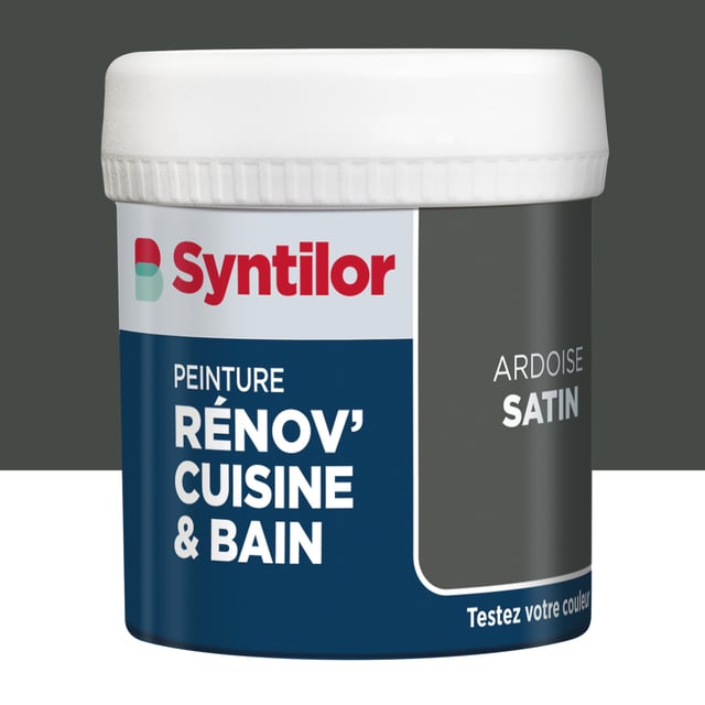 Testeur peinture meuble ardoise satin SYNTILOR Rénov' cuisine et bain 75ml