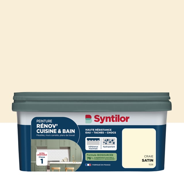 Peinture meuble craie satin SYNTILOR Rénov' cuisine et bain 2L
