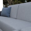 Sofá esquinero de jardín NATERIAL Ahena de aluminio  blanco 2 plazas