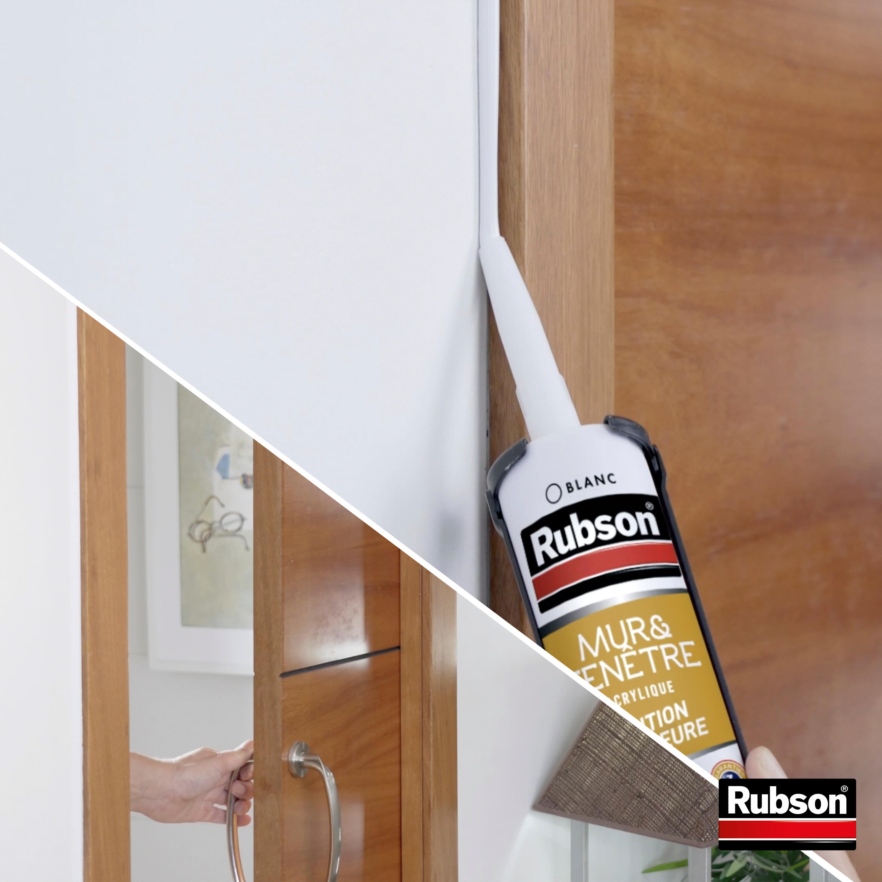 Mastic d'étanchéité Murs et fenêtres RUBSON blanc, 280 ml - 5