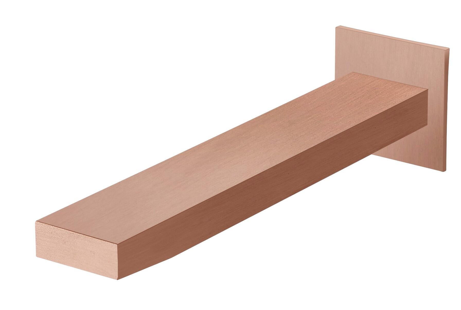 Caño bañera mural cuadrado maier cobre mate