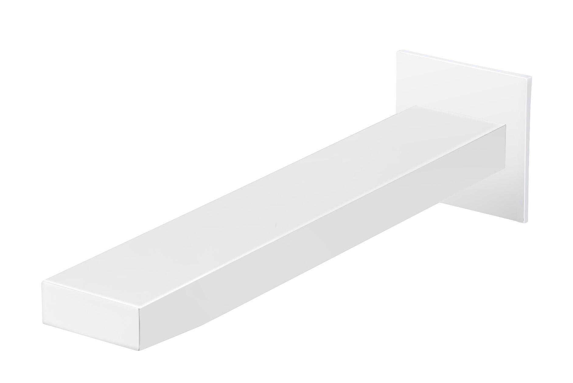 Caño bañera mural cuadrado maier blanco mate