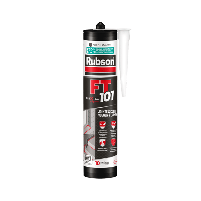 Mastic d'étanchéité Ft101 jointe et colle RUBSON noir, 280 ml