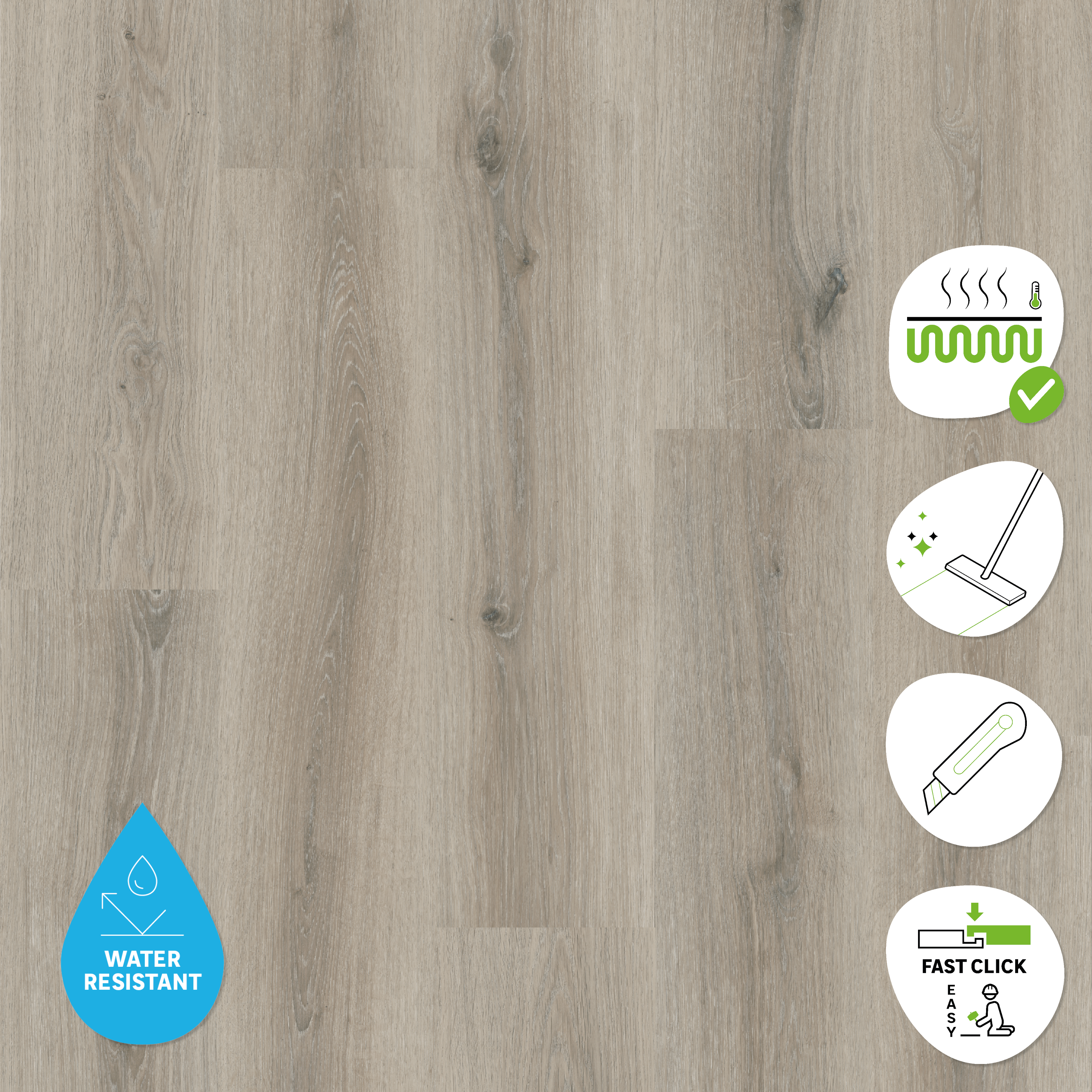 Pavimento vinílico SPC click flutuante Somers forte Artens 4 mm BG210 - 6