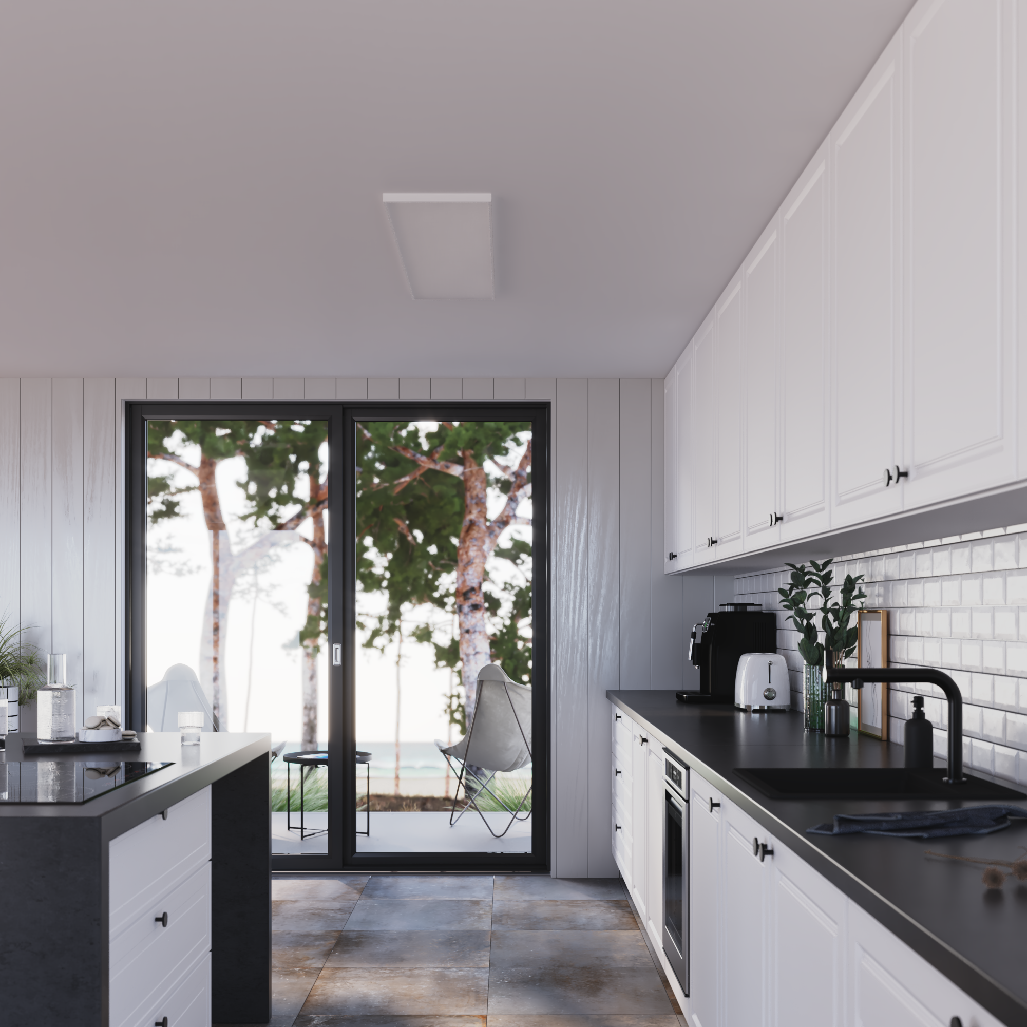 Panel LED Gdańsk biały 30 x 120 cm 5400 lm Inspire - 9